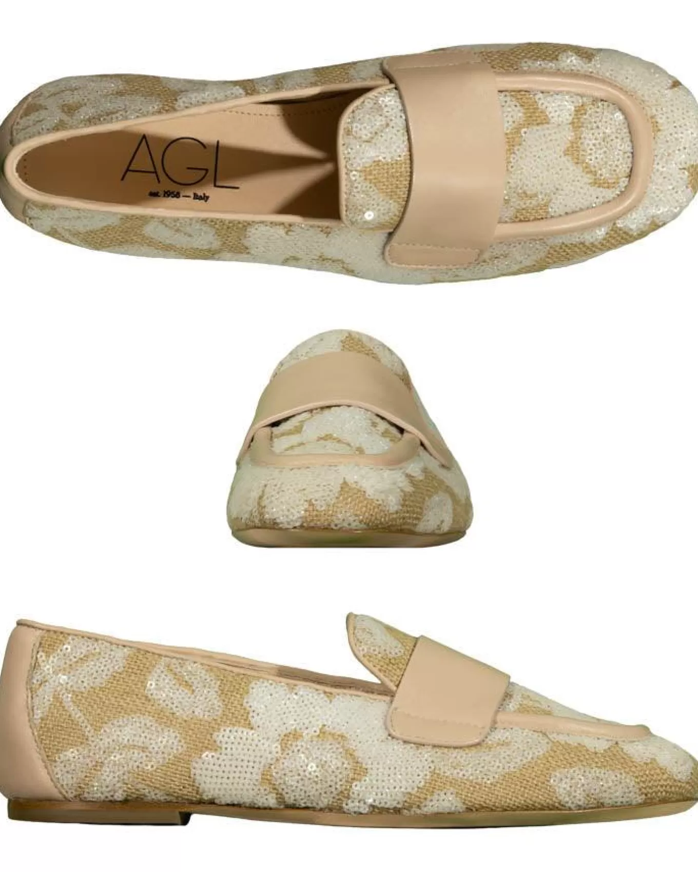 Sheryl Raffia Flat Loafer<AGL Online