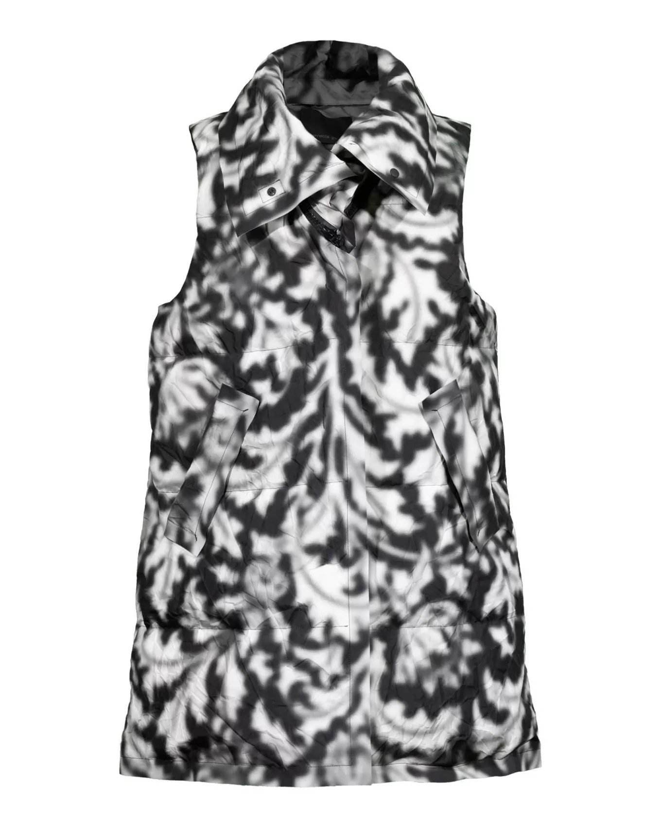 Oslo Print Down Long Vest<Annette Gortz New