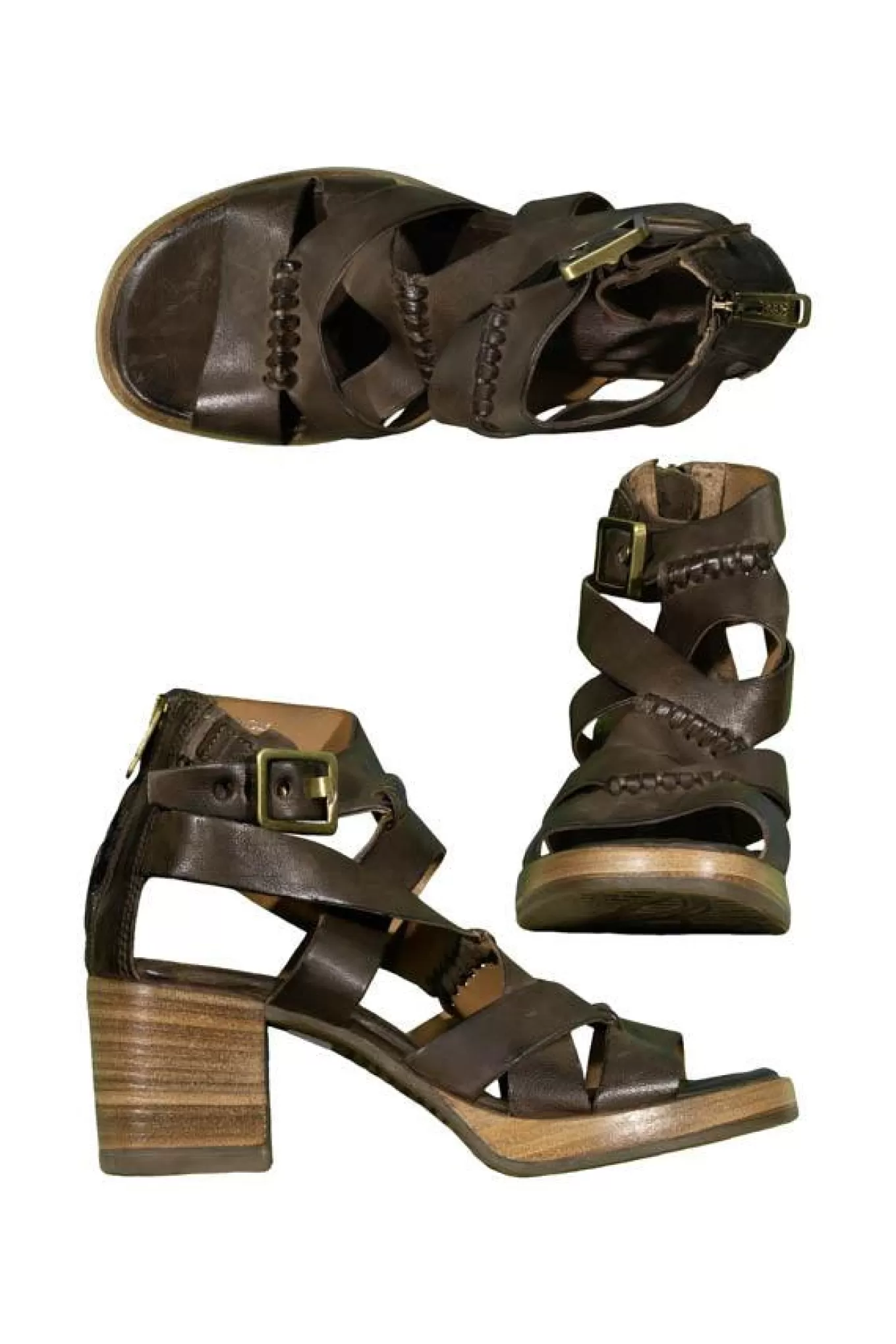 Criss Cross Strap Platform Ankle Sandal<AS98 Flash Sale