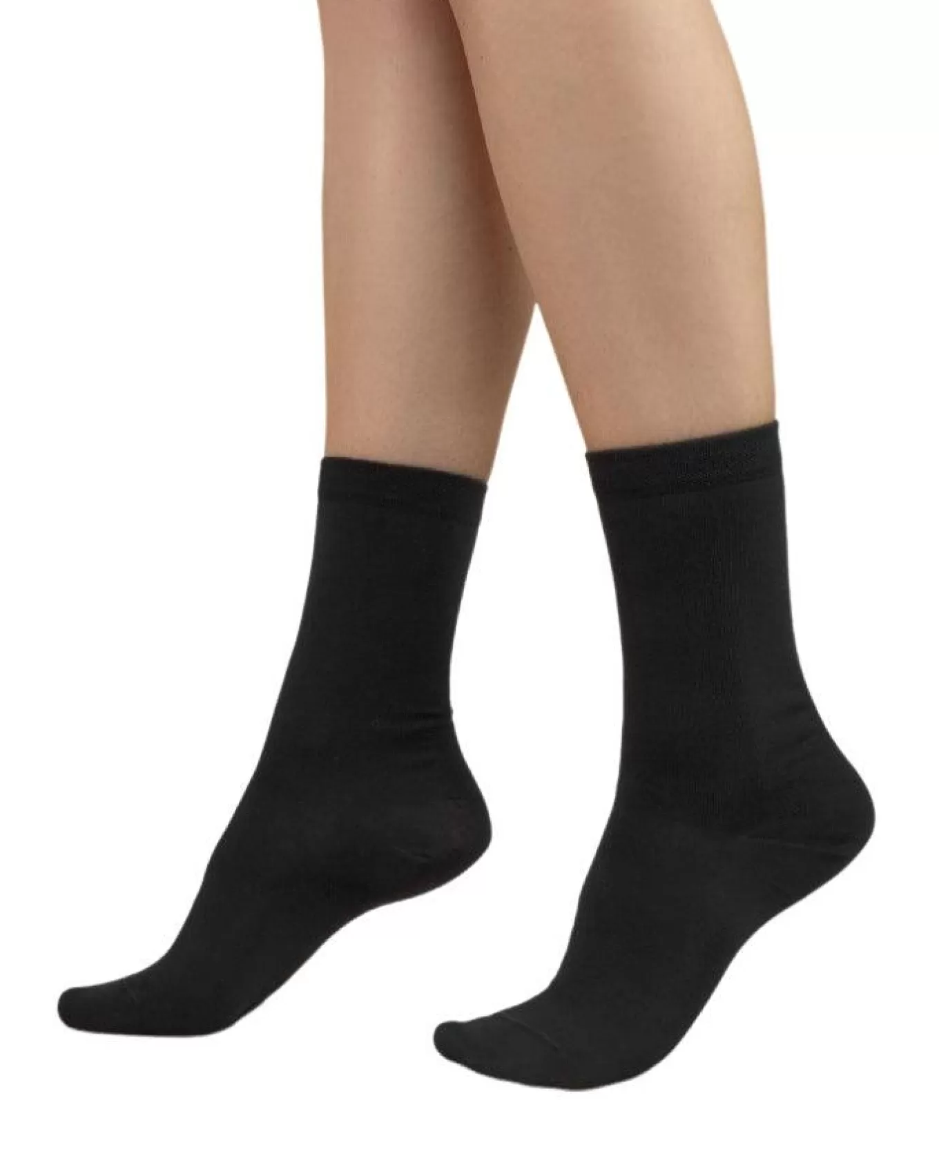 Solid Color Cotton Socks Twin Pack<Bleu Foret Best
