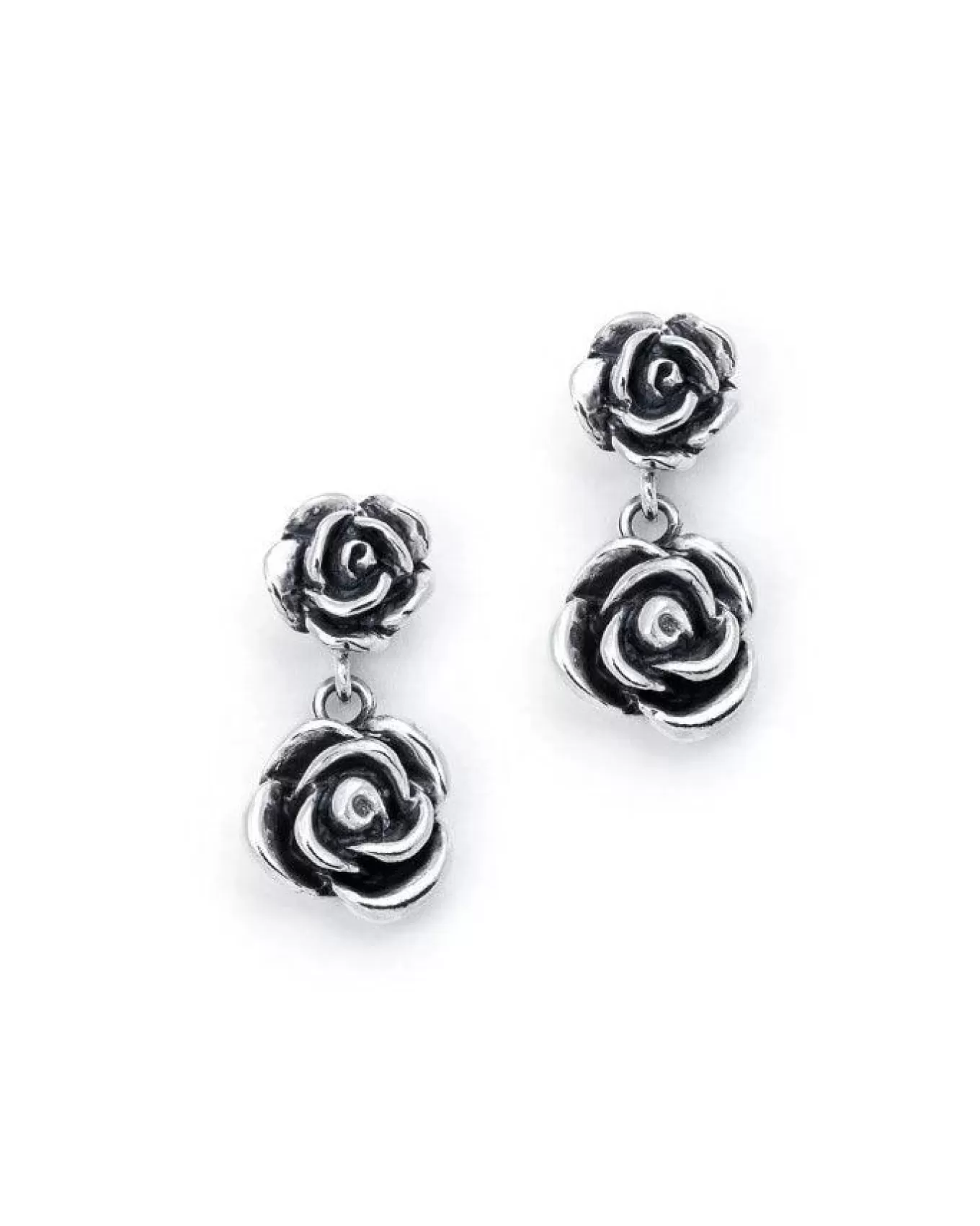 Double Rose Drop Earrings<Bloodline Design Cheap