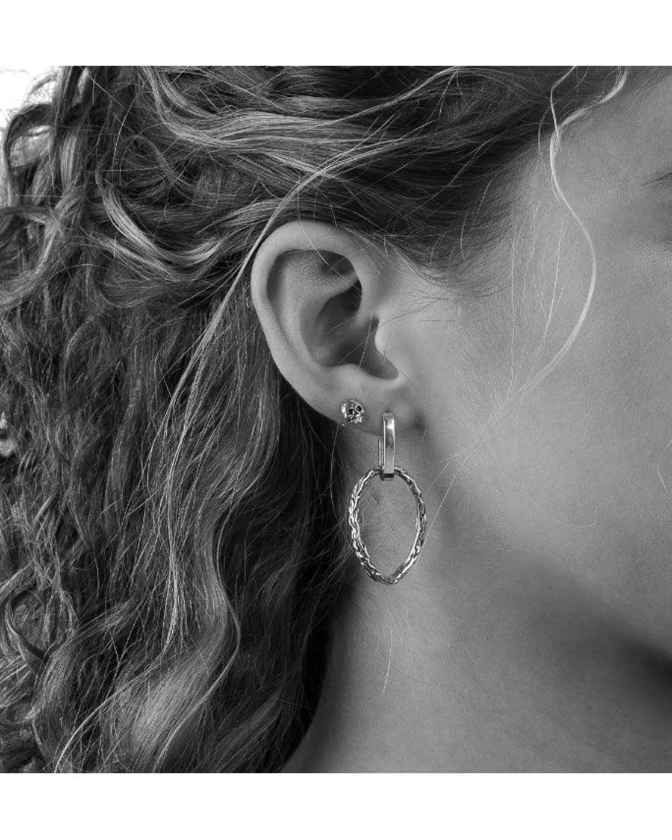 Large Modern Vintage Earrings<Bloodline Design Online