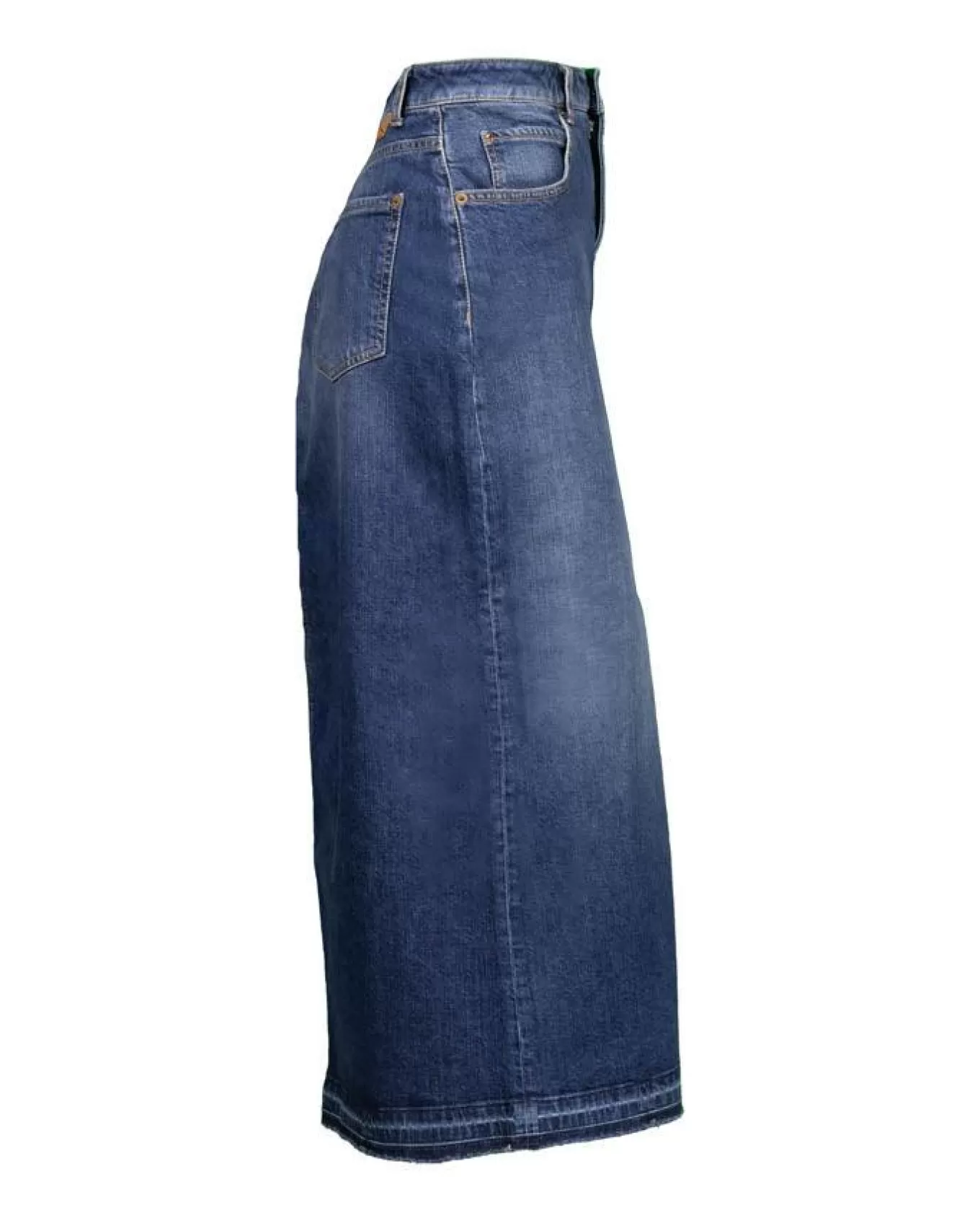 Hailey Slit Denim Jean Midi Skirt<Cambio Cheap