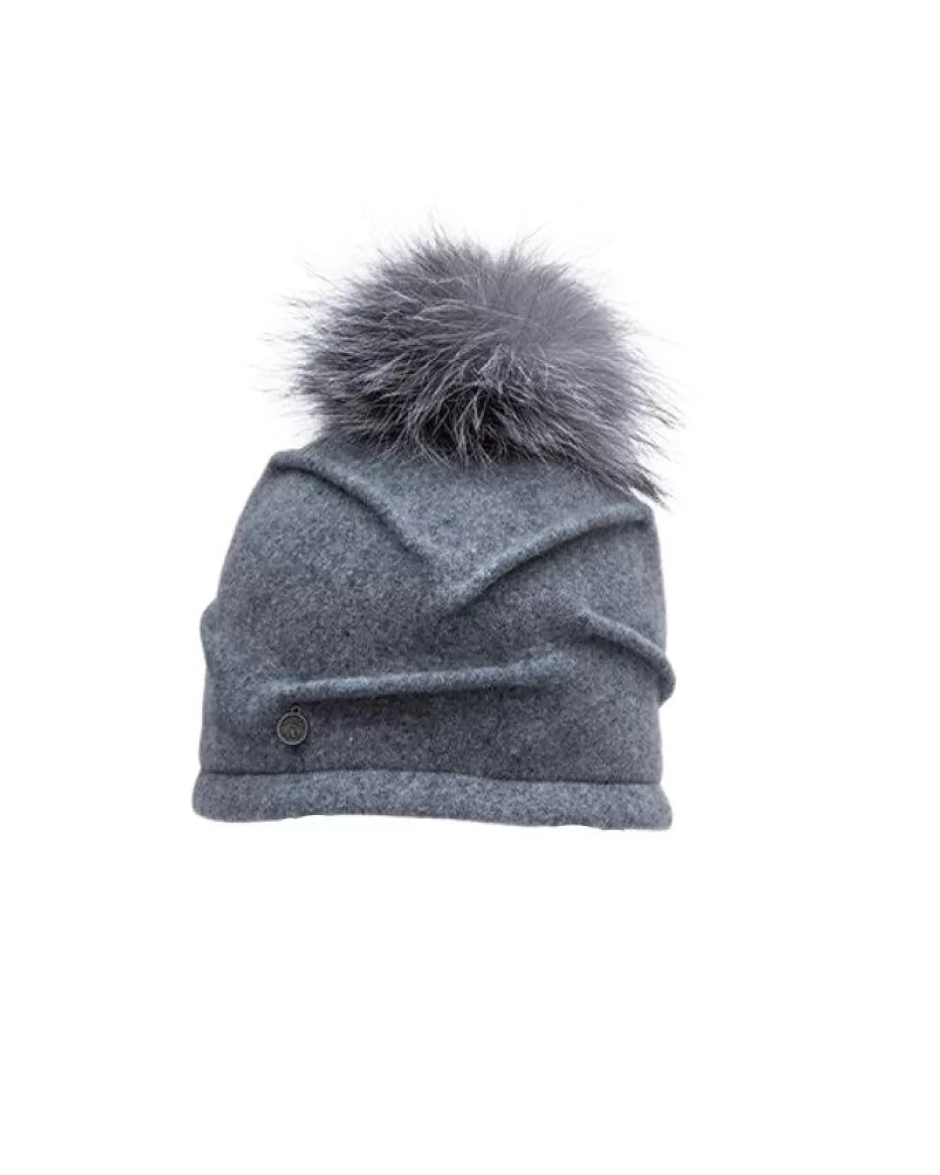 Clareta Wool Beanie Fur Pom<Canadian Hat Hot