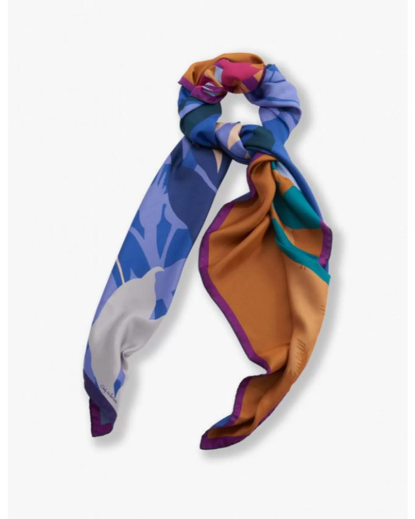 Double Silk Twill Print Scarf<Cinzia Rocca Online