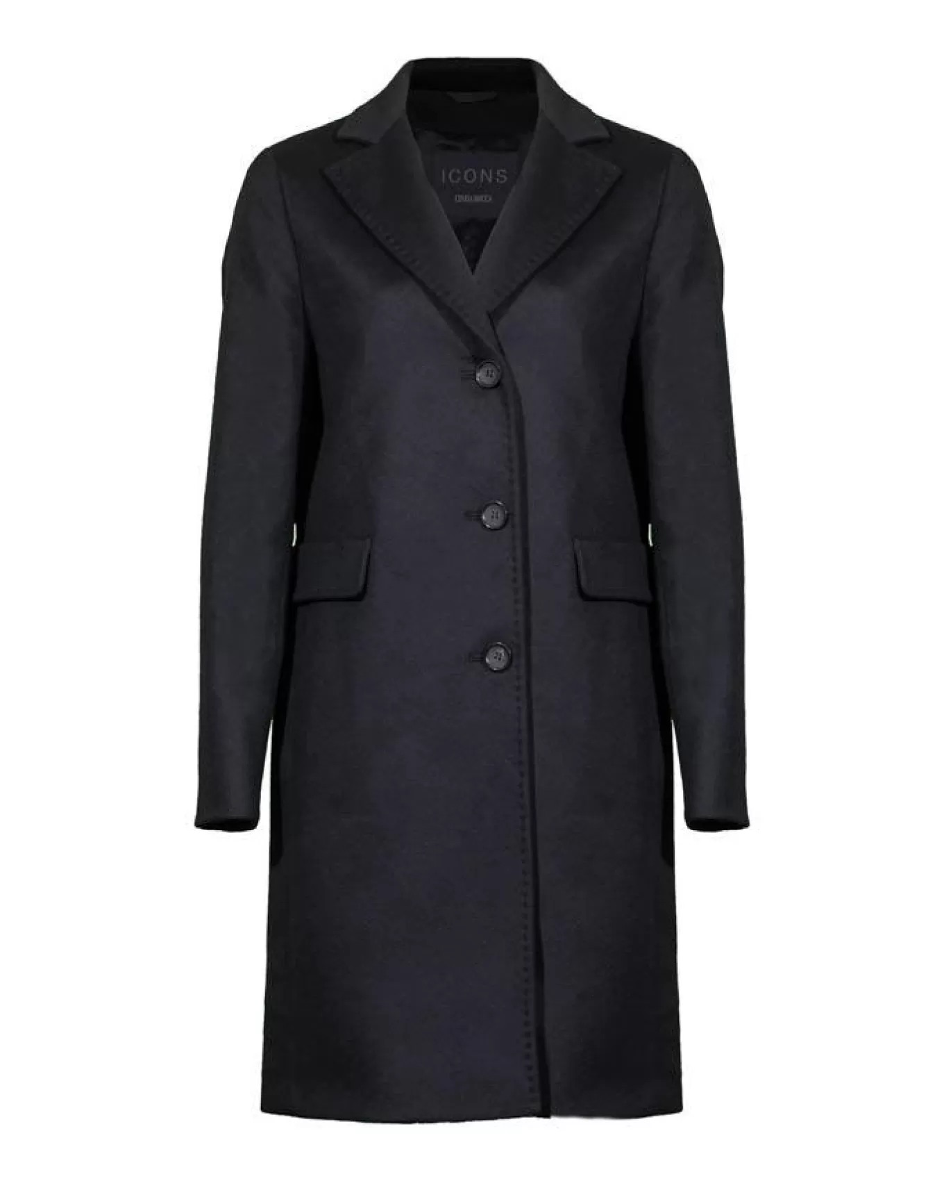 Wool Knee Length Coat<Cinzia Rocca Fashion