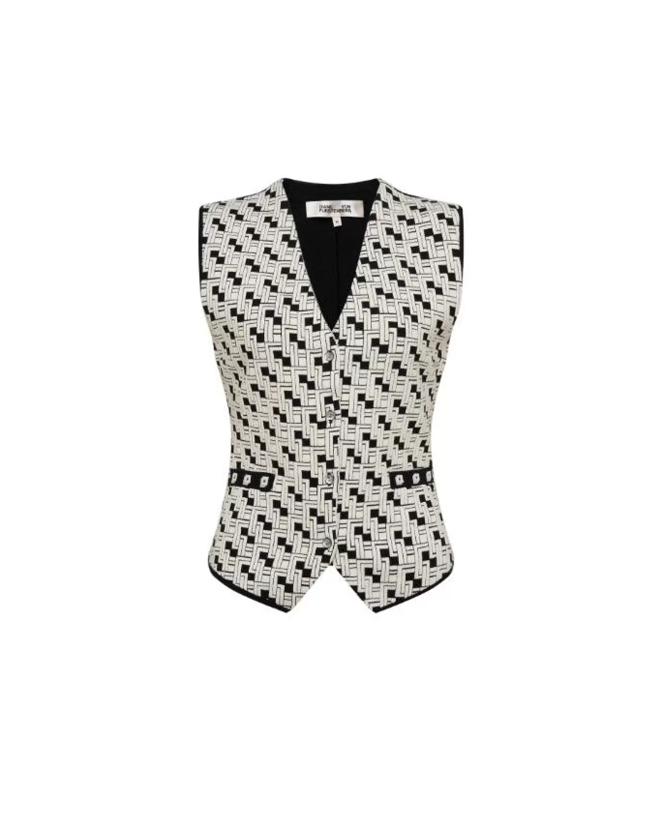 Jill Jacquard Vest<Diane Von Furstenberg Cheap