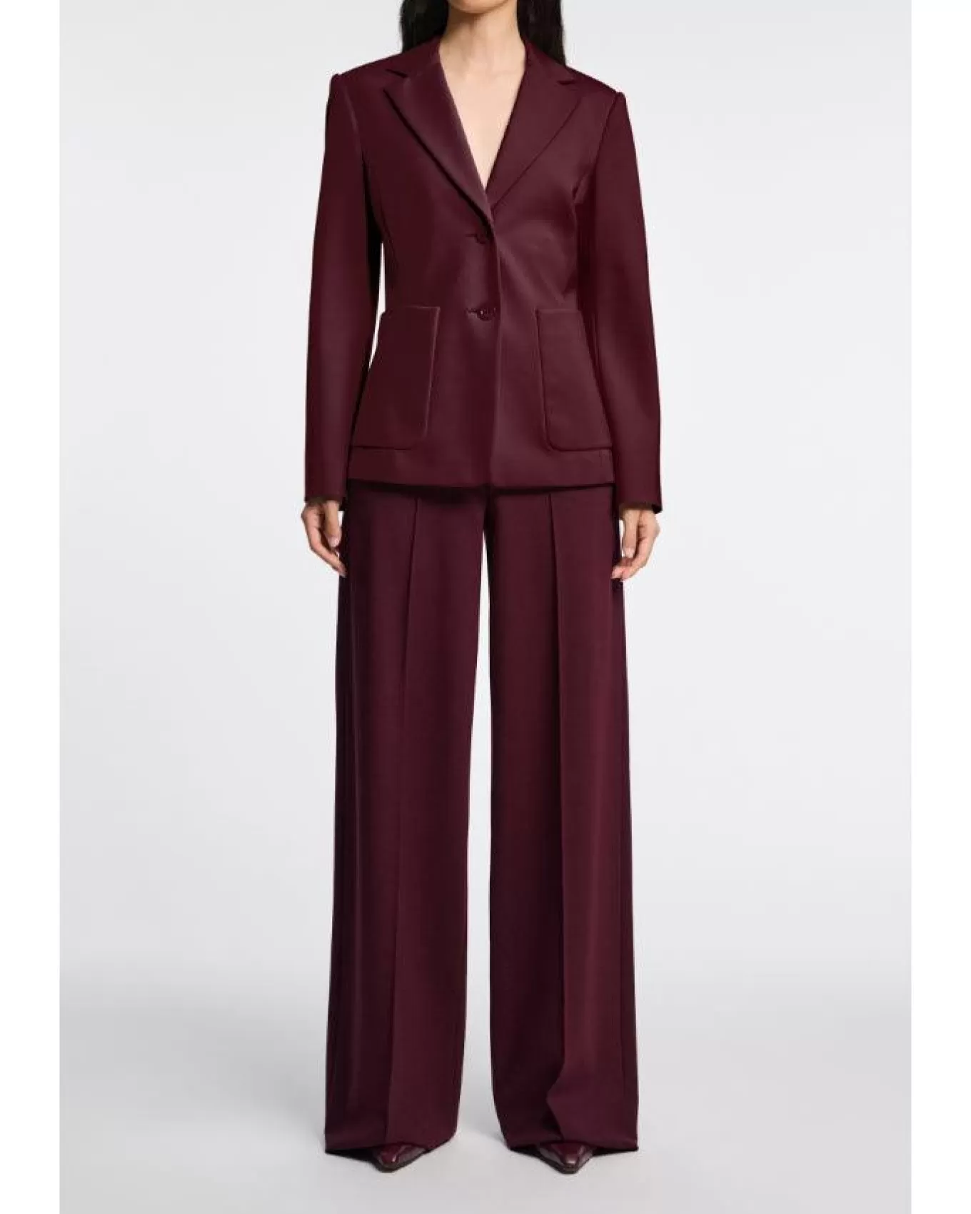Emotional Essence Wide Leg Pants Dark Burgundy<Dorothee Schumacher Best Sale