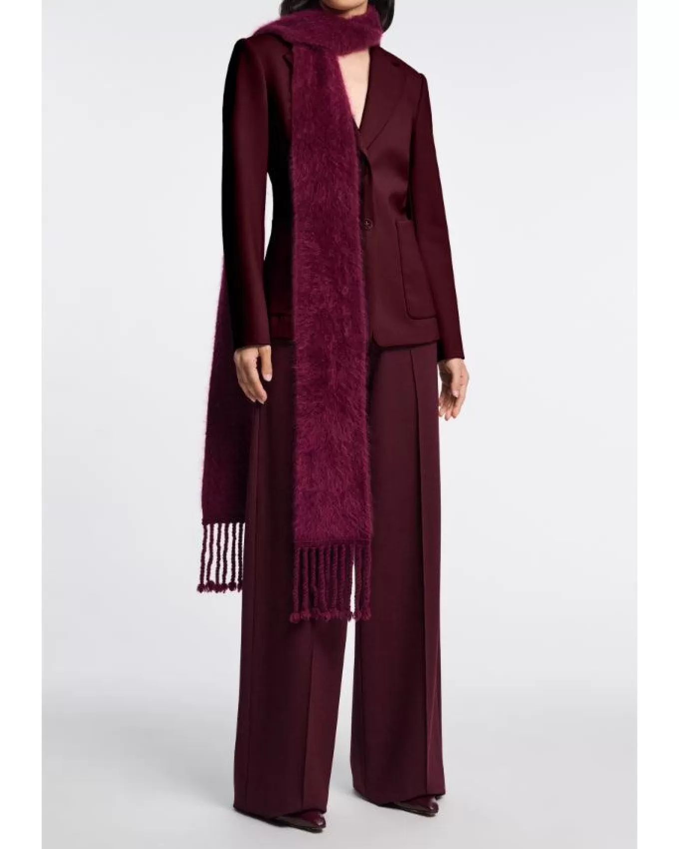 Emotional Essence Wide Leg Pants Dark Burgundy<Dorothee Schumacher Best Sale