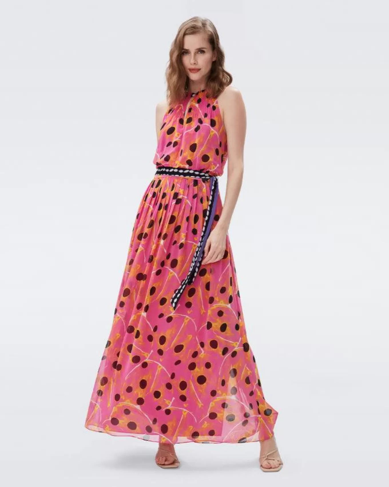 DVF Miriam Dot Maxi Dress<Diane Von Furstenberg Clearance