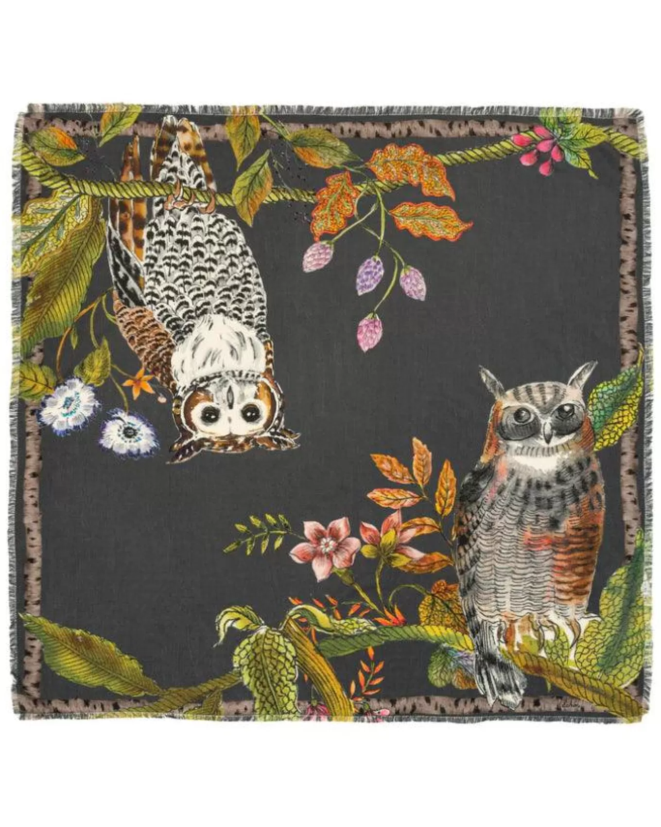 Hoot Hoot Square Scarf<Echo New