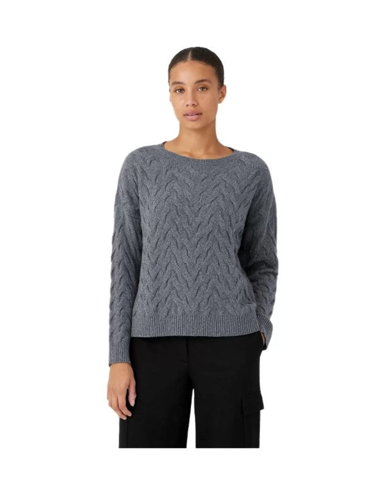 Cmere Blend Cable Knit Pullover<Eileen Fisher Cheap