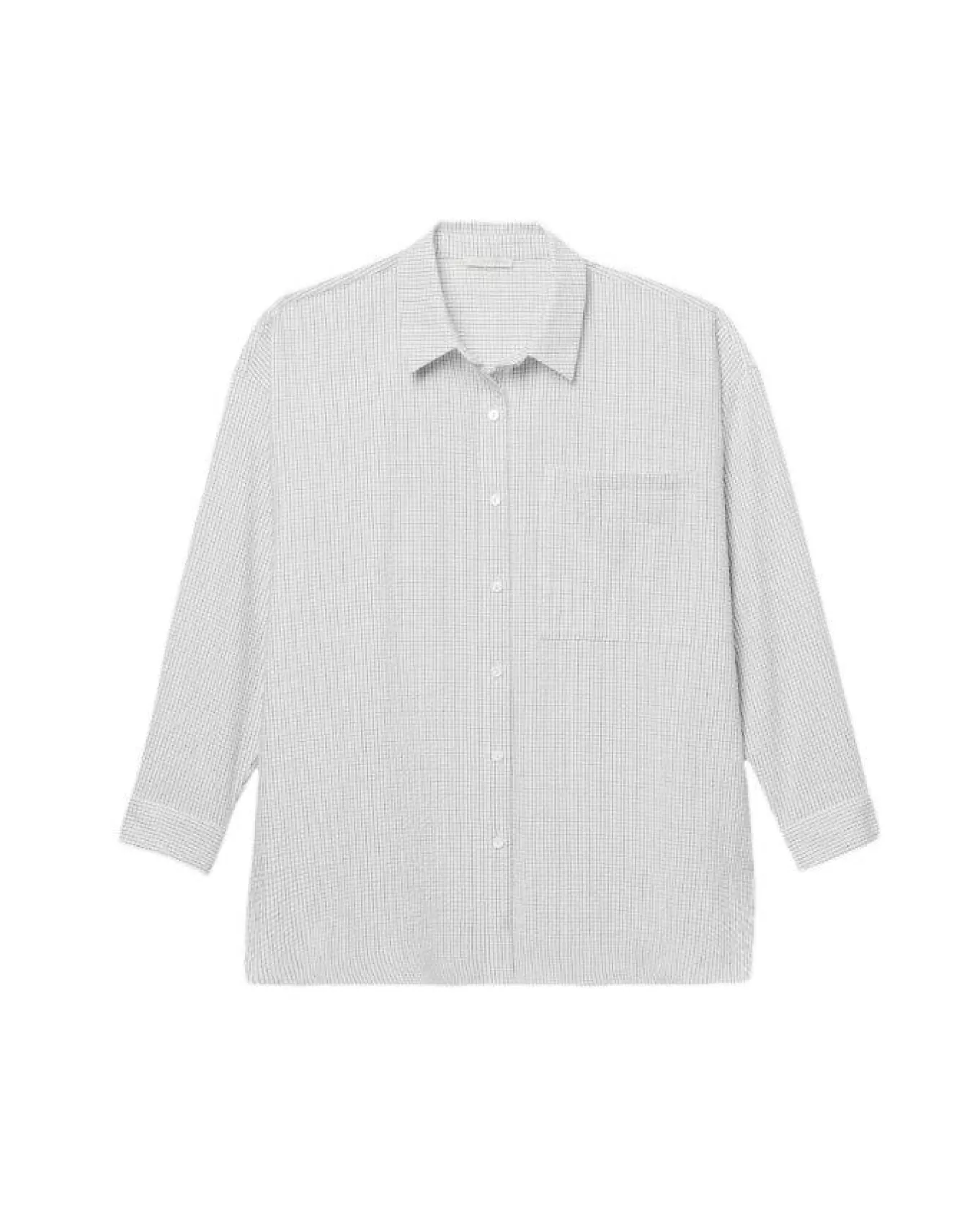 Cotton Ripple Checkered Shirt<Eileen Fisher Online