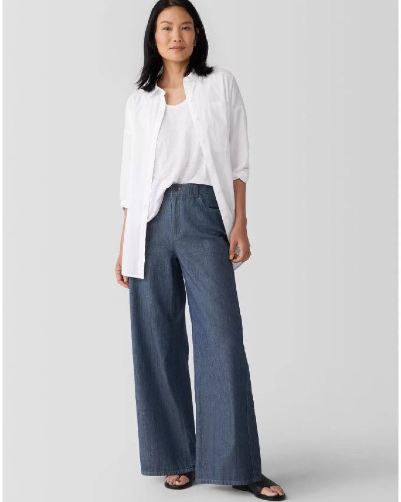 Cotton Twill Wide Leg Pant<Eileen Fisher Flash Sale