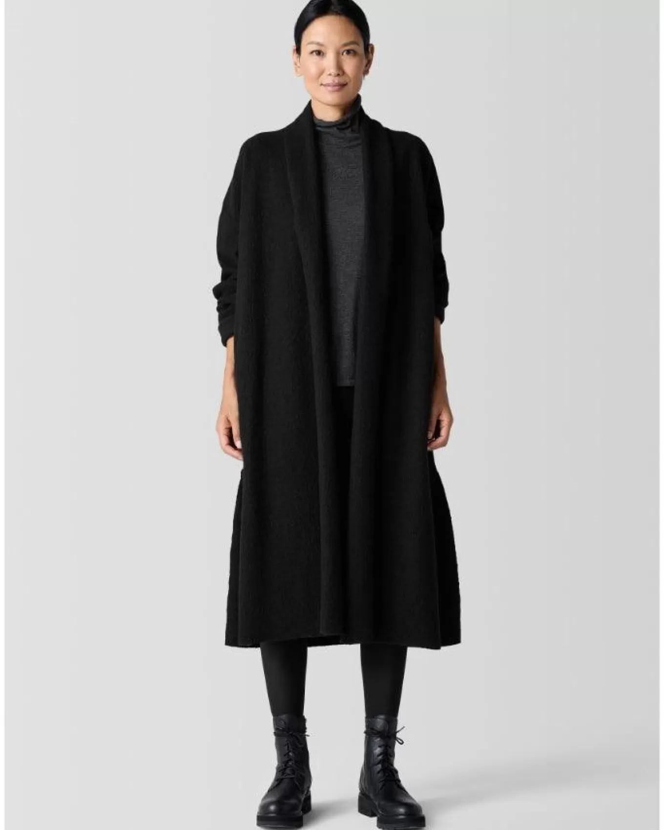 Lightweight Boiled Wool Icon Coat<Eileen Fisher Sale