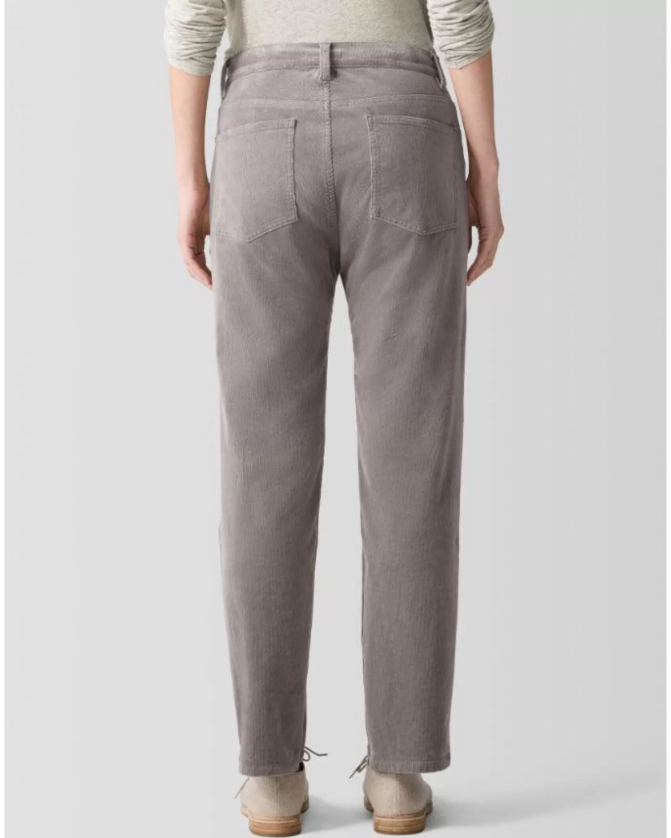 Organic Cotton Stretch Corduroy Straight Pant<Eileen Fisher Best