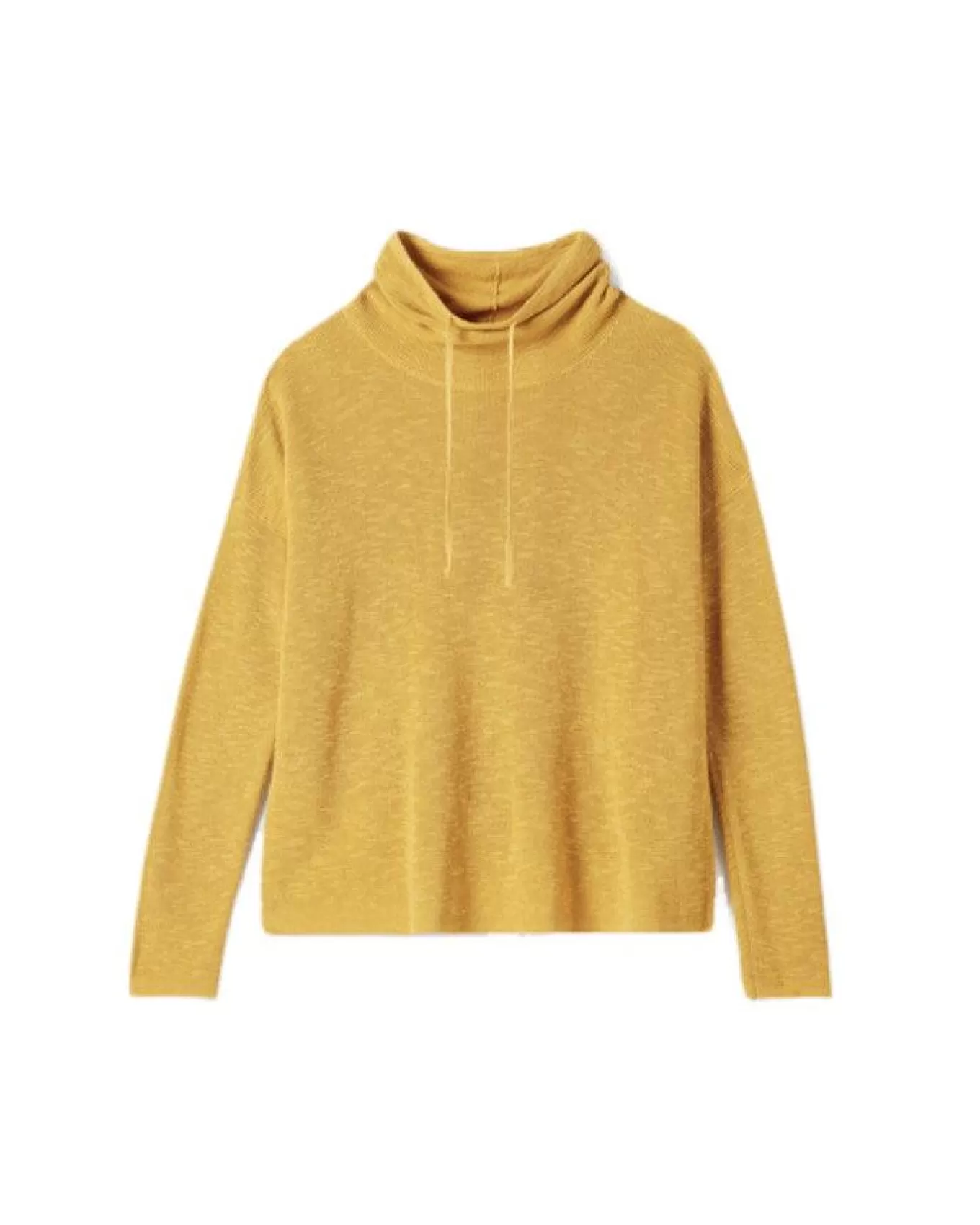 Organic Linen Cotton Slub Funnel Neck Top<Eileen Fisher Clearance