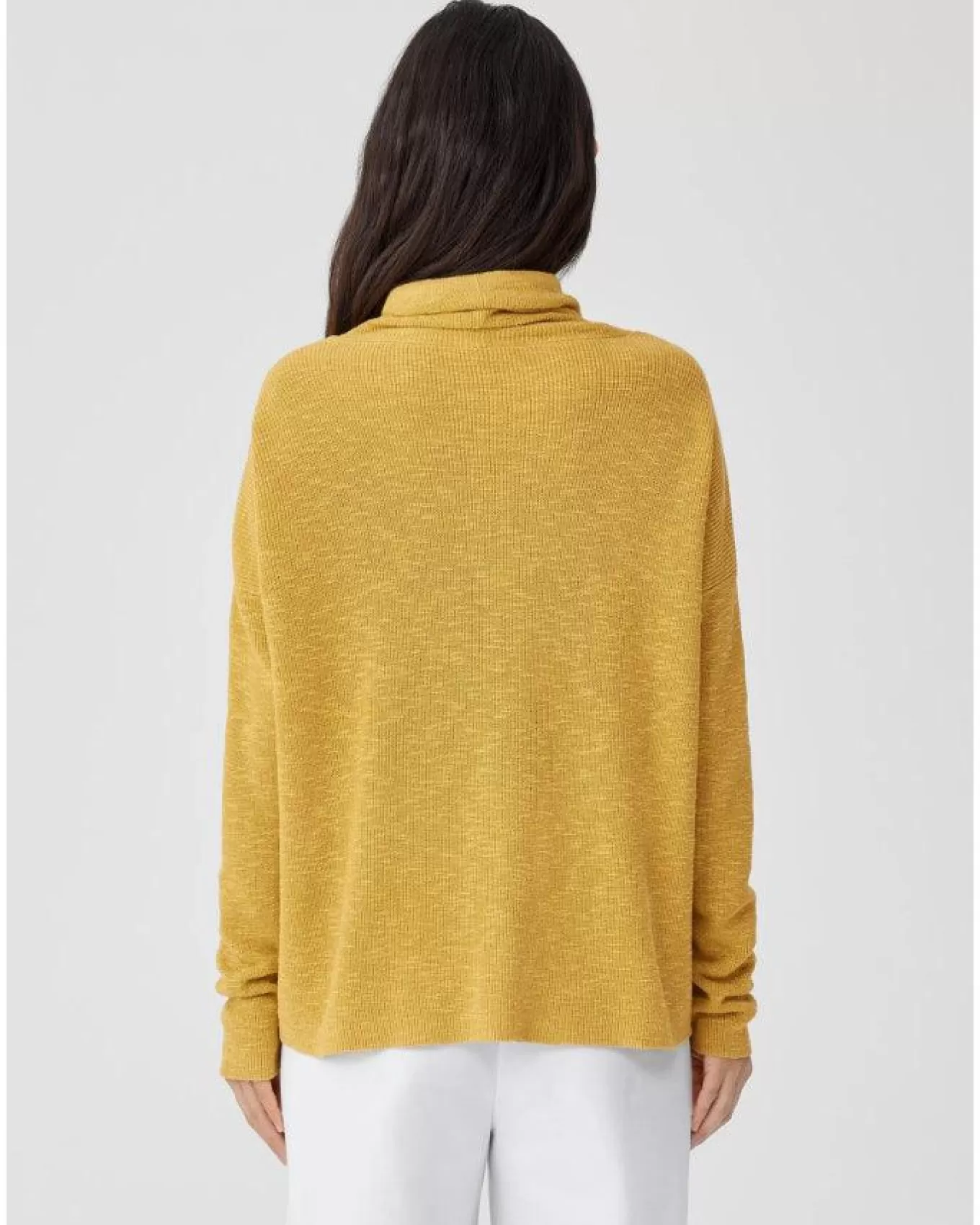Organic Linen Cotton Slub Funnel Neck Top<Eileen Fisher Clearance