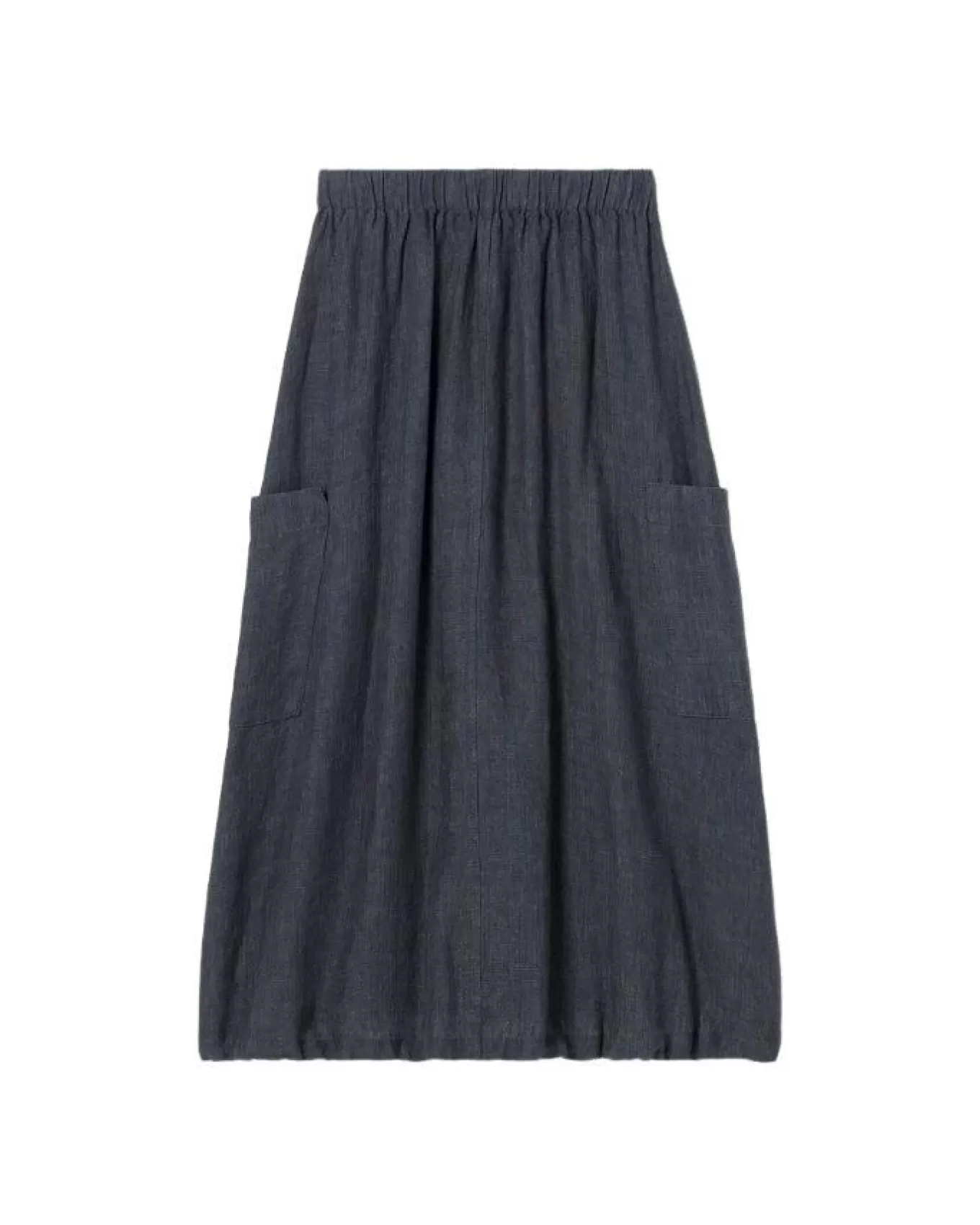 Washed Organic Linen Délavé Cargo Skirt<Eileen Fisher New