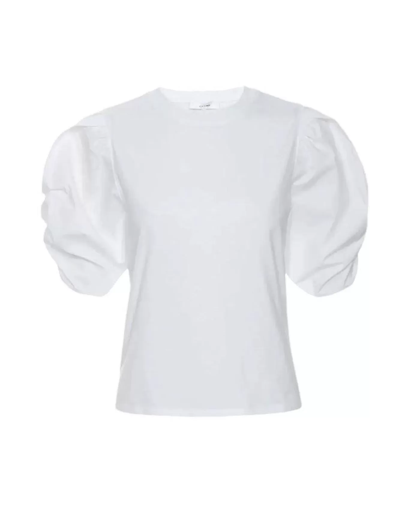 Pleated Puff Sleeve Tee<Frame New