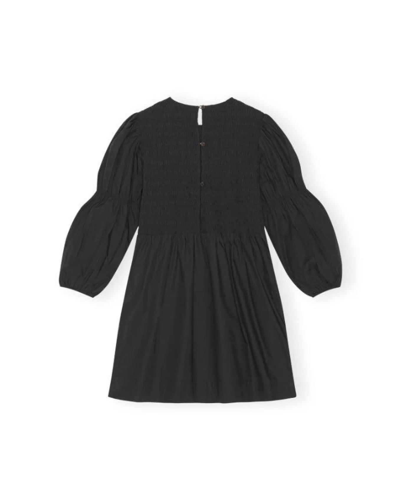 Cotton Poplin Smock Mini Dress<Ganni Flash Sale