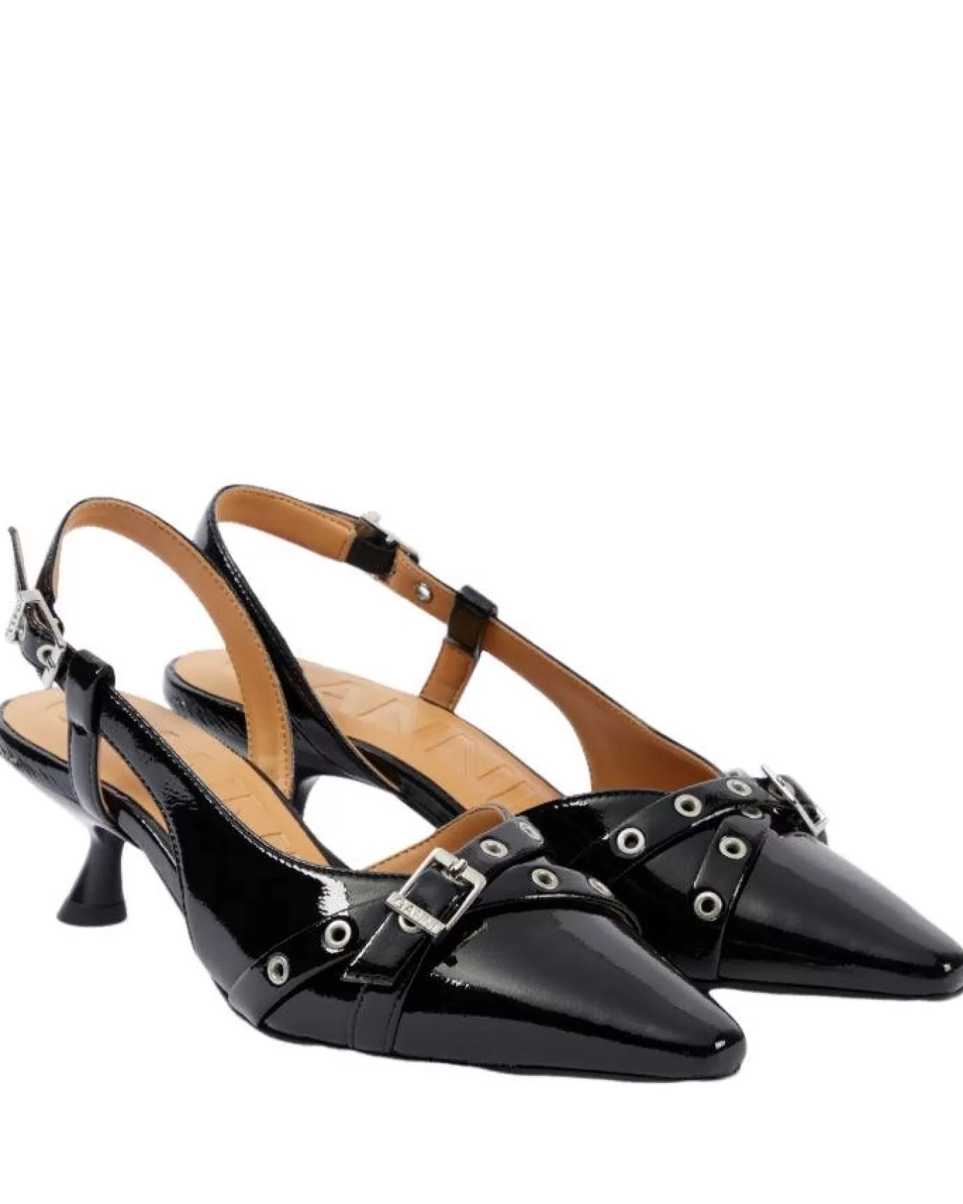 Eyelets Kitten Heel Pump<Ganni Flash Sale