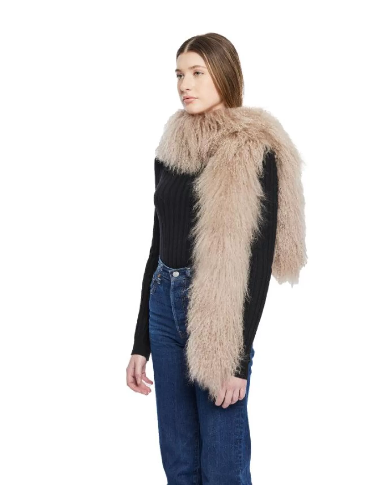 Toscana Shearling Boa Tube Scarf<HiSO Hot