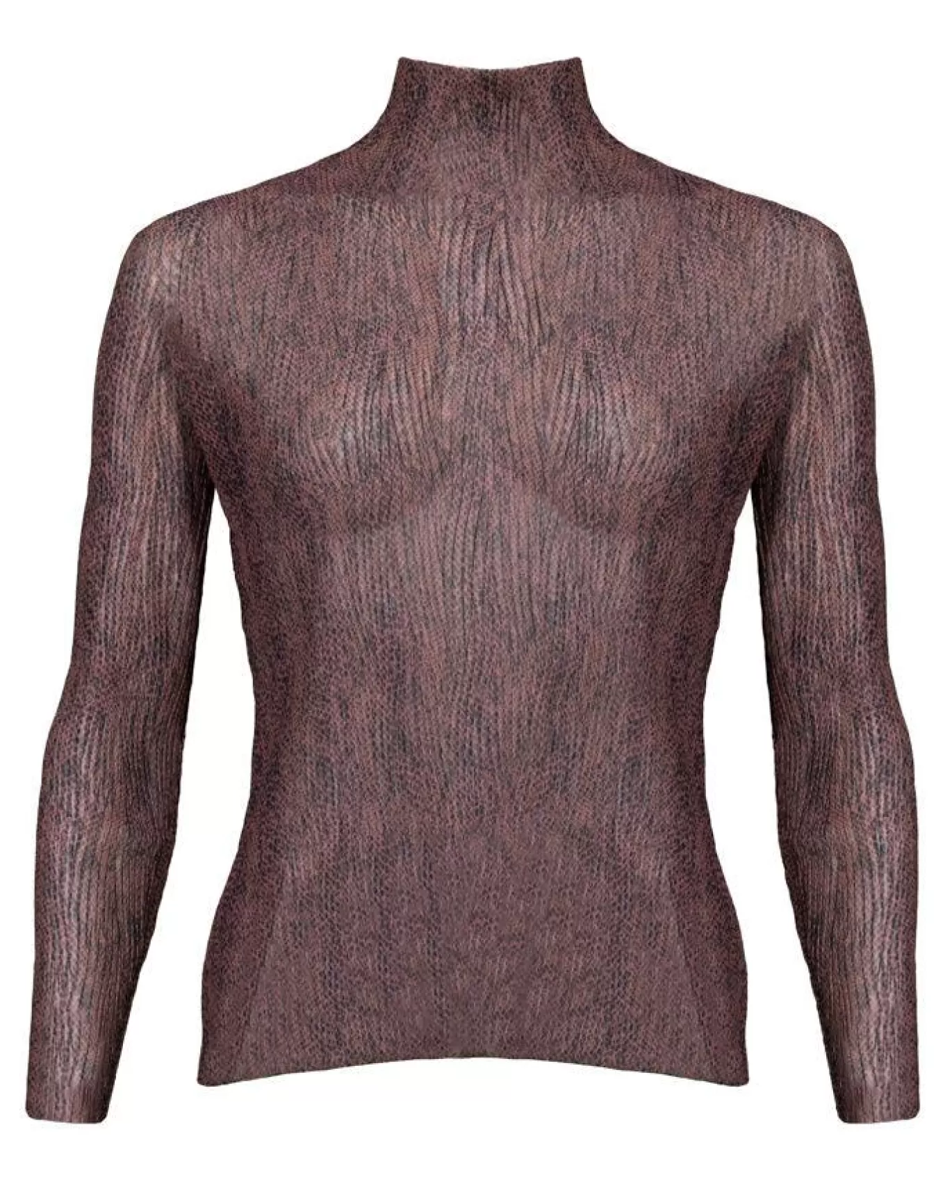 Hugo Emata Snake Print Tulle Top<Boss Flash Sale