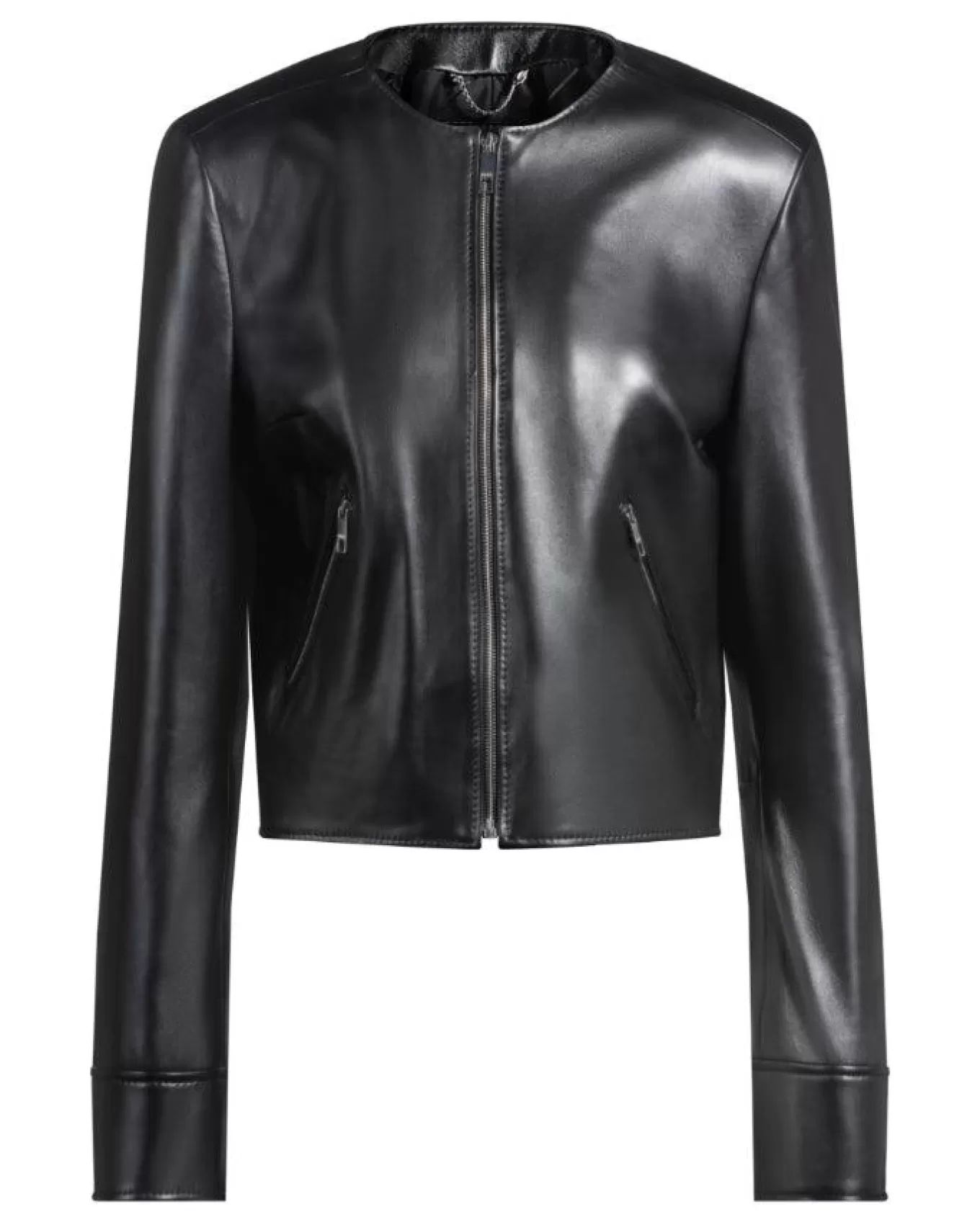 Boss Sadenita Leather Jacket<Hugo Cheap