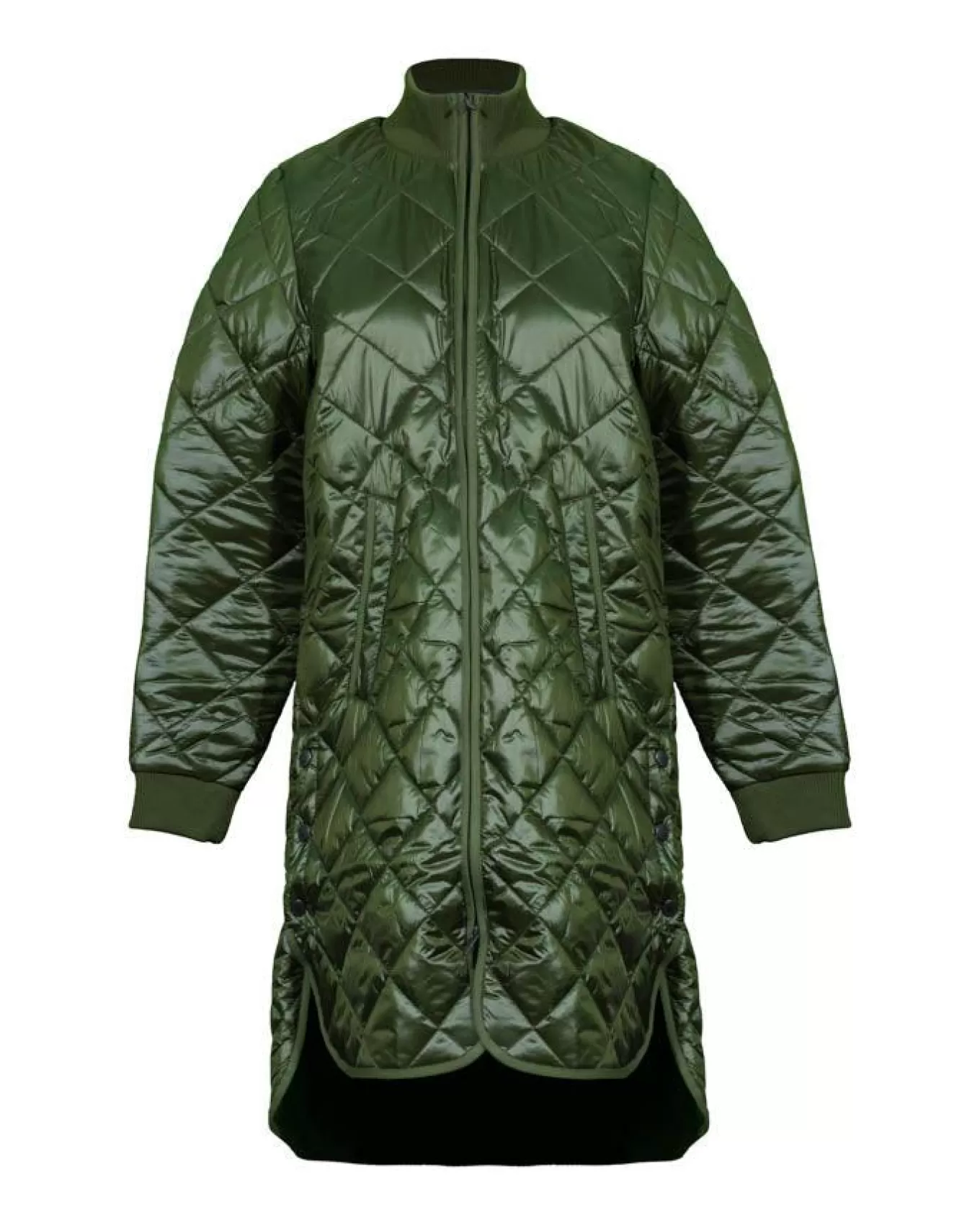 Pearl02 Quilted Long Jacket<Ilse Jacobsen Shop