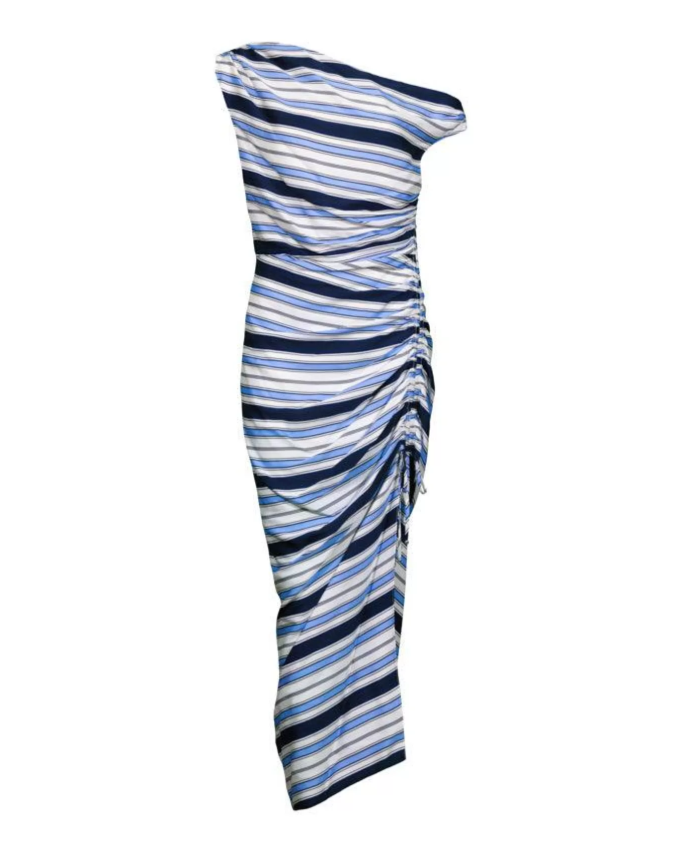 Kadie Stretch Silk Charmeuse Stripe Dress -<Veronica Beard Store