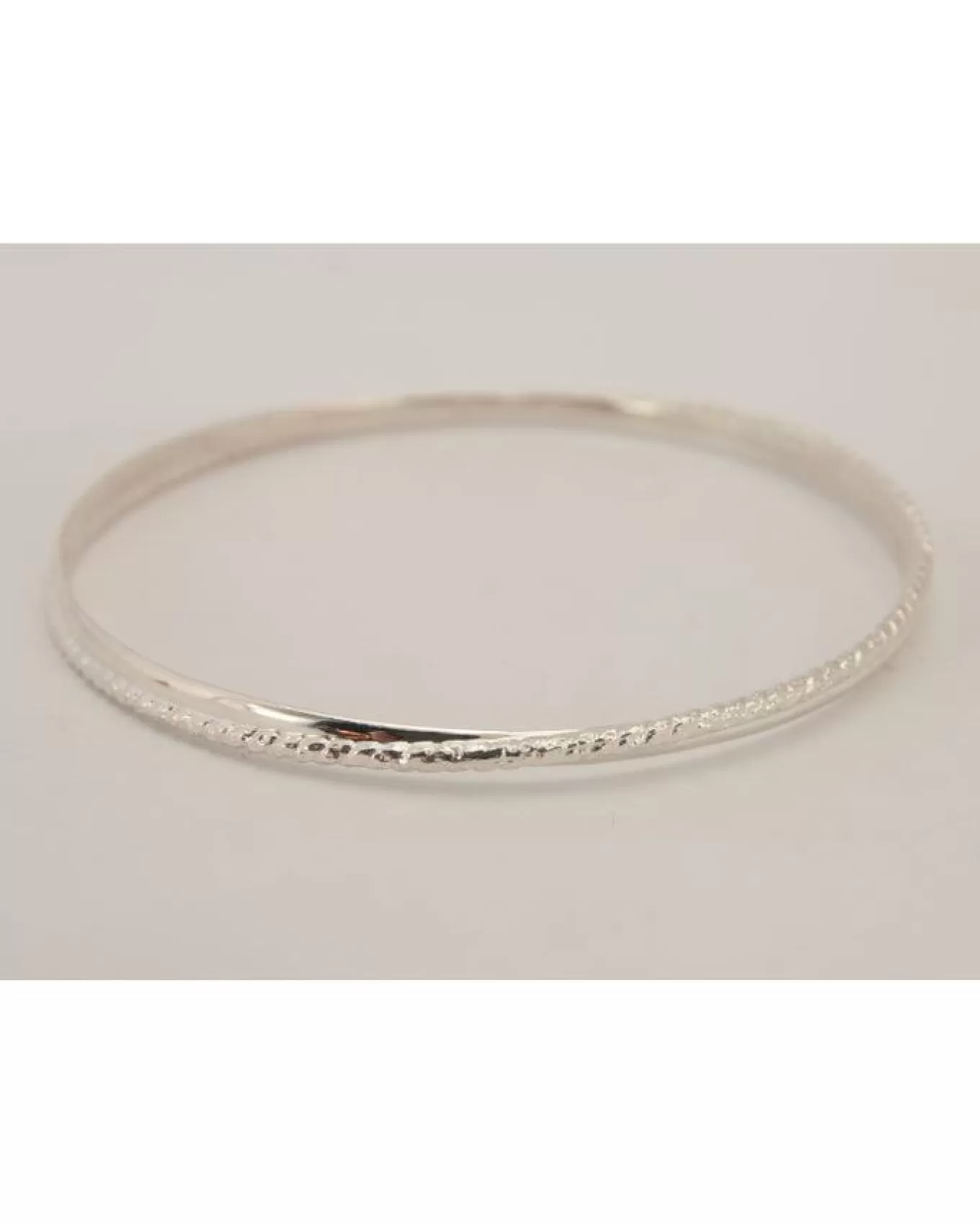 Silver Grecian Twist Bangle<Karyn Chopik New