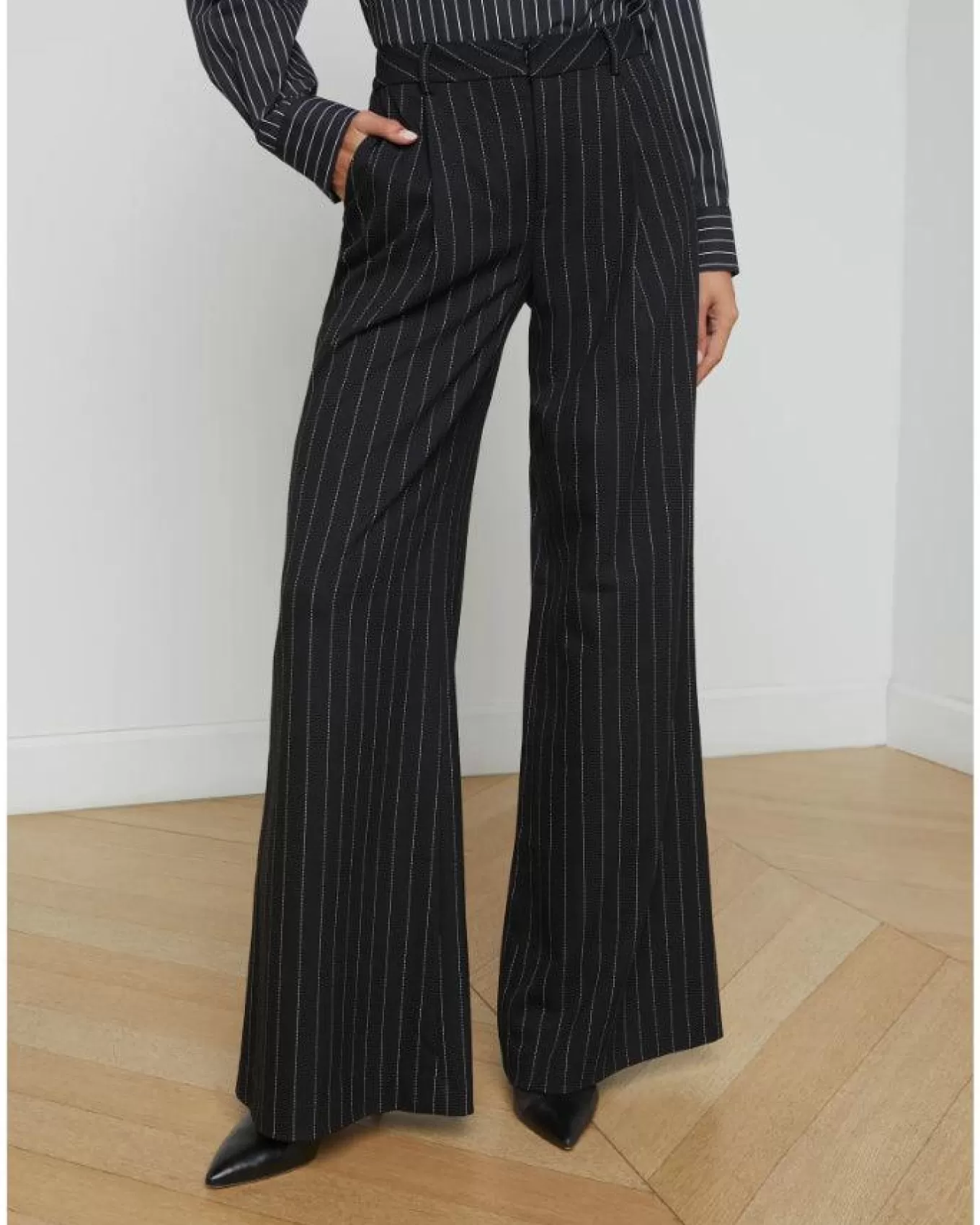 Allanah Pinstriped Trouser<L'Agence Cheap