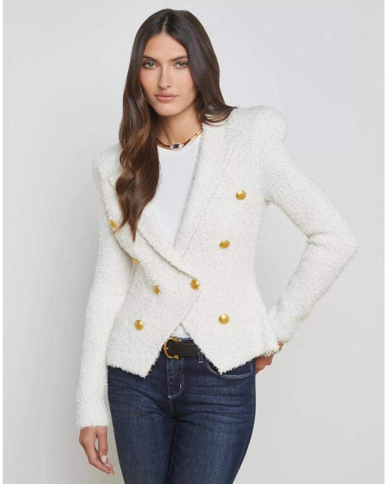 Bethany Knit Blazer<L'Agence Best