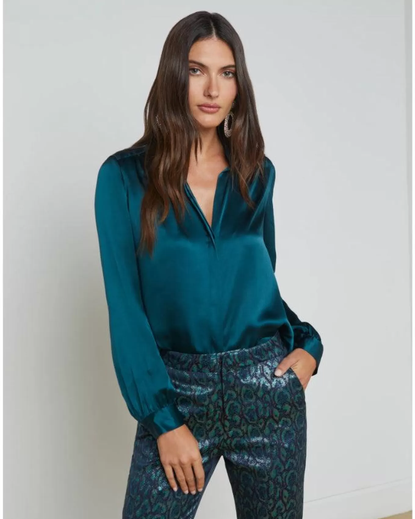 Bianca Silk Blouse<L'Agence New