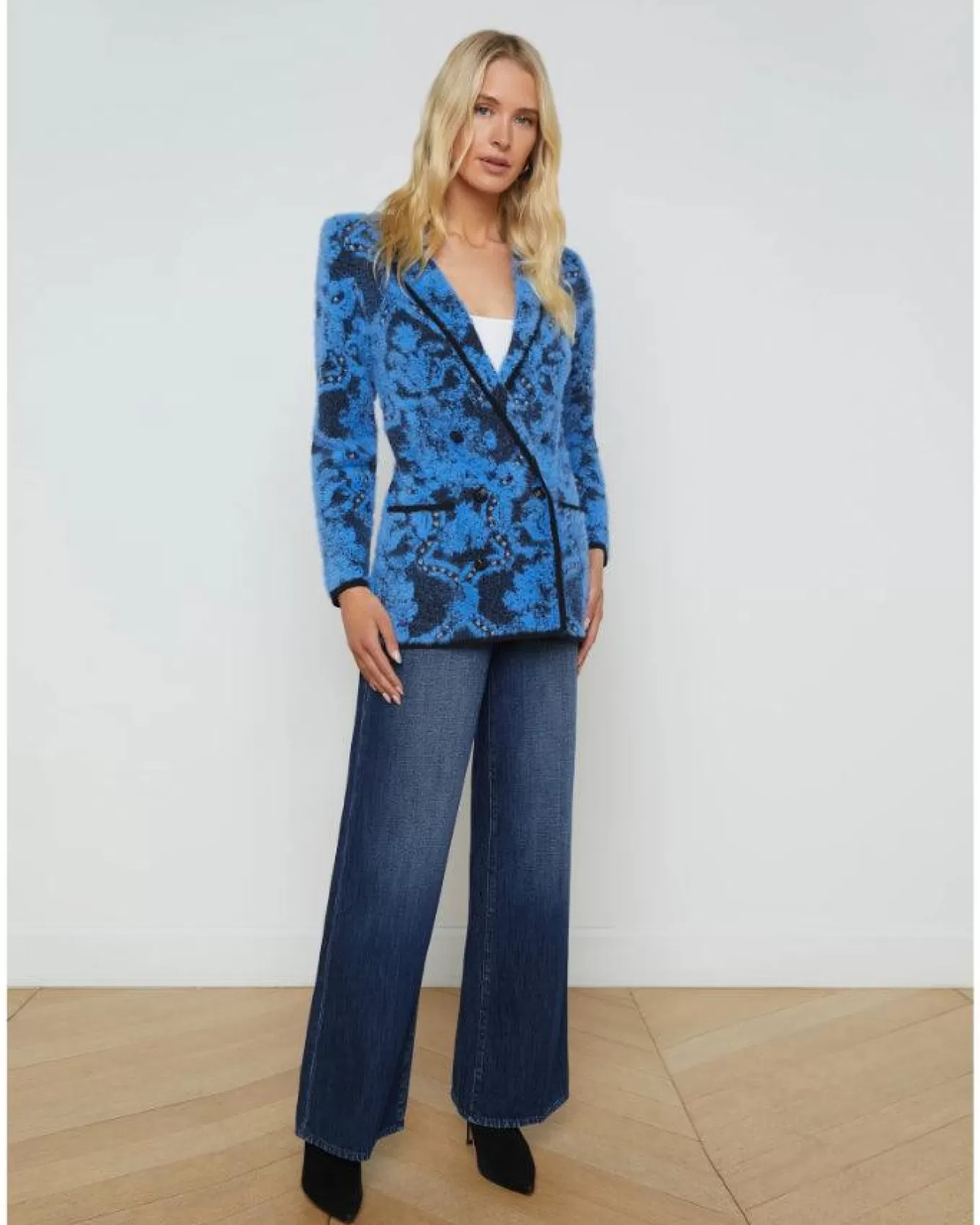 Eileen Jacquard Knit Blazer<L'Agence Flash Sale