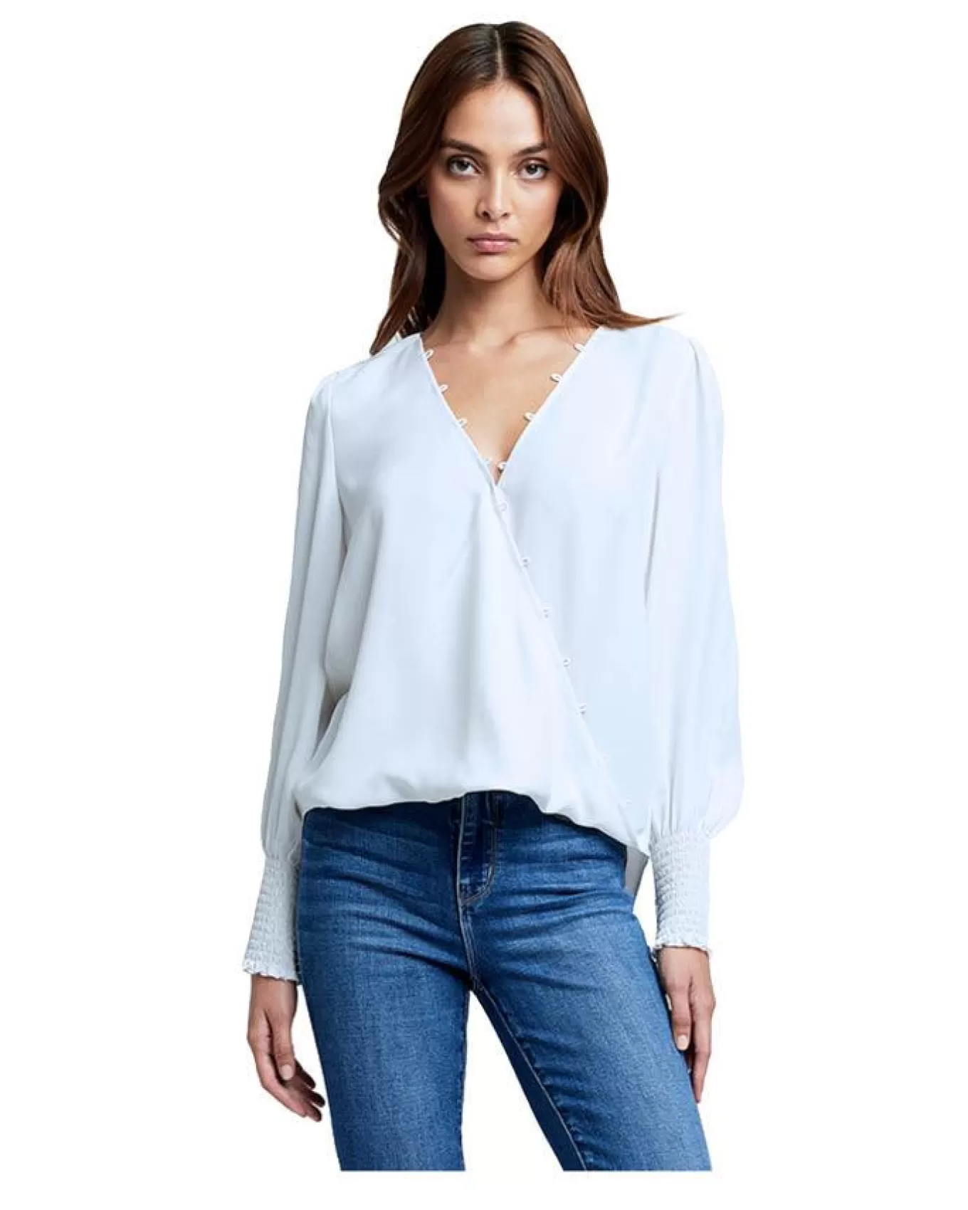 Enzo Crossfront Blouse<L'Agence Flash Sale