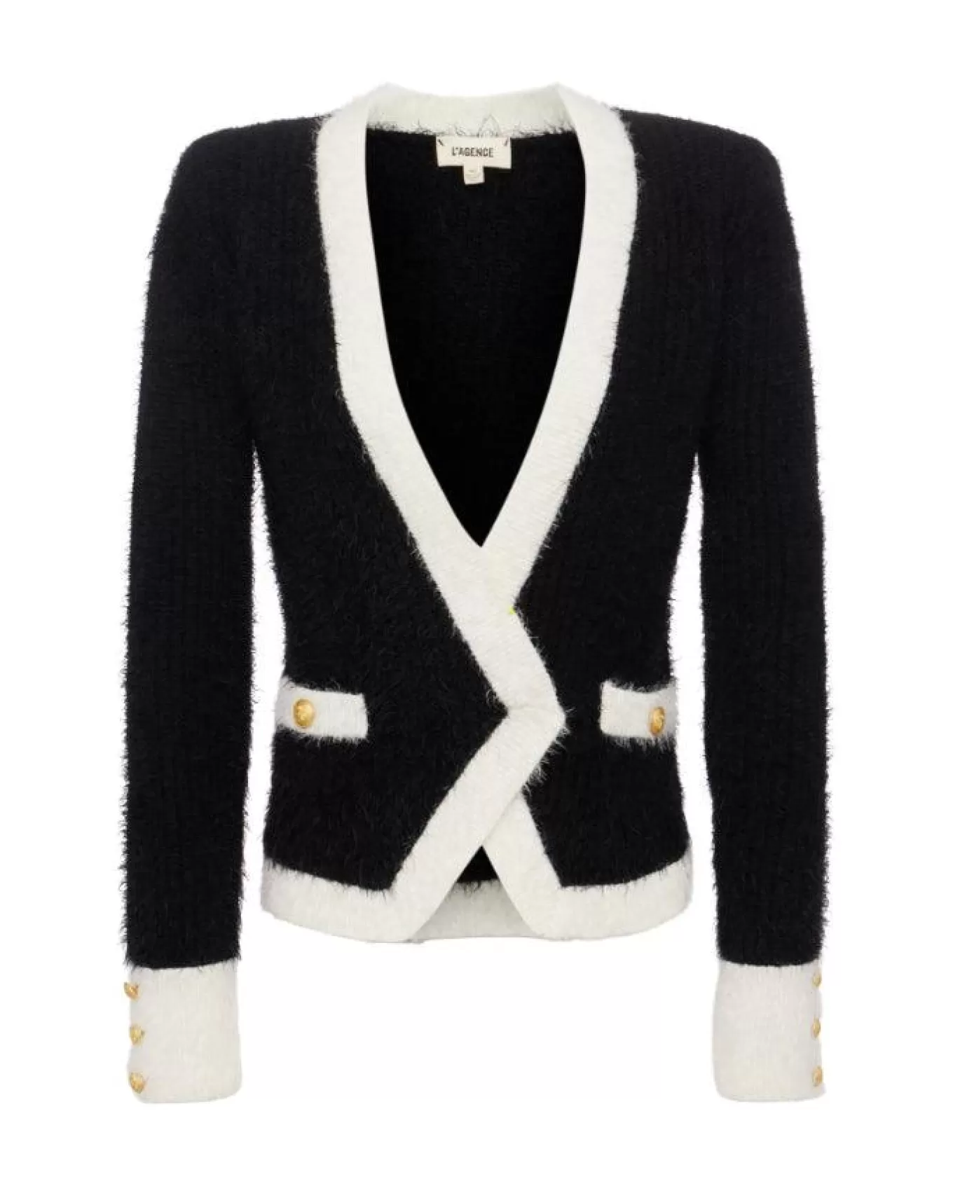 Georgia Contrast Cardigan Blazer<L'Agence Best