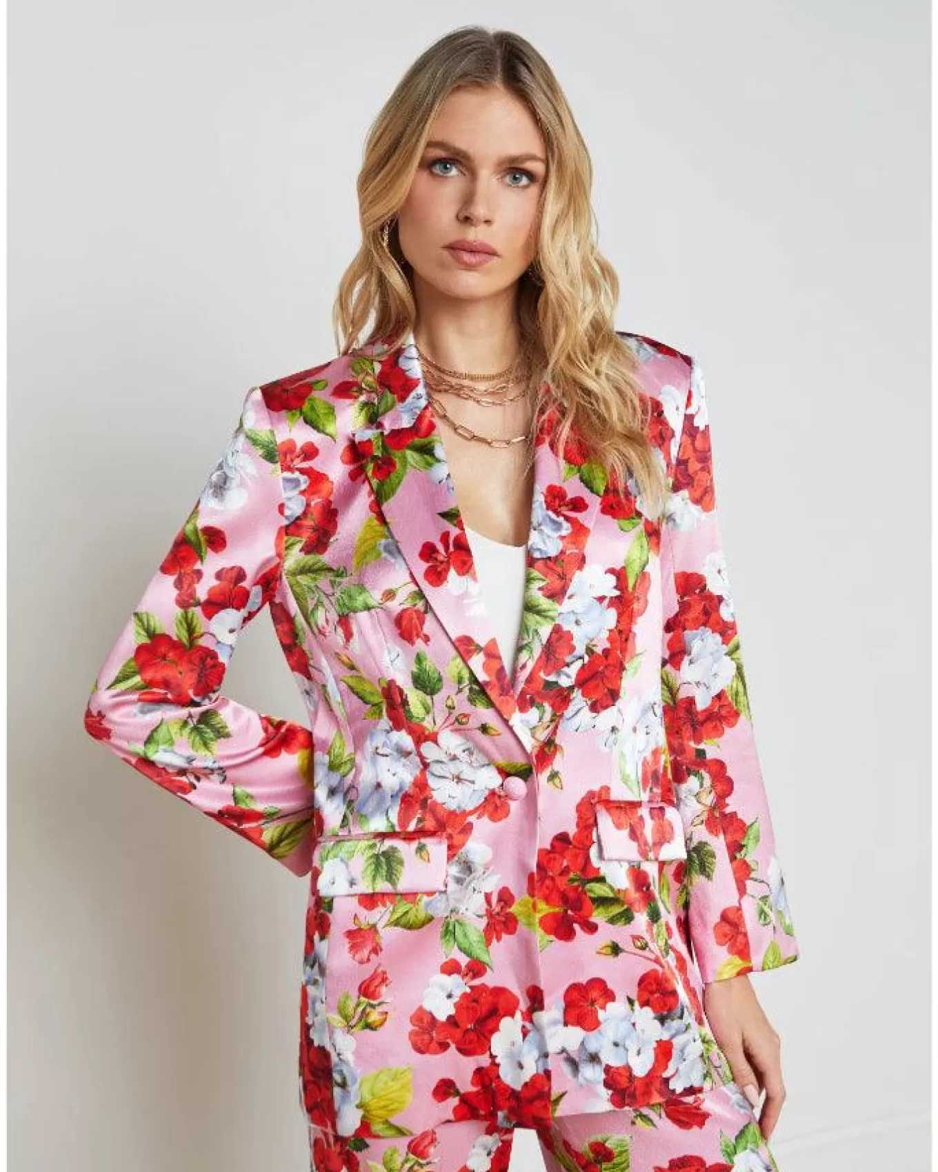 Gwyneth Floral Boyfriend Blazer<L'Agence New