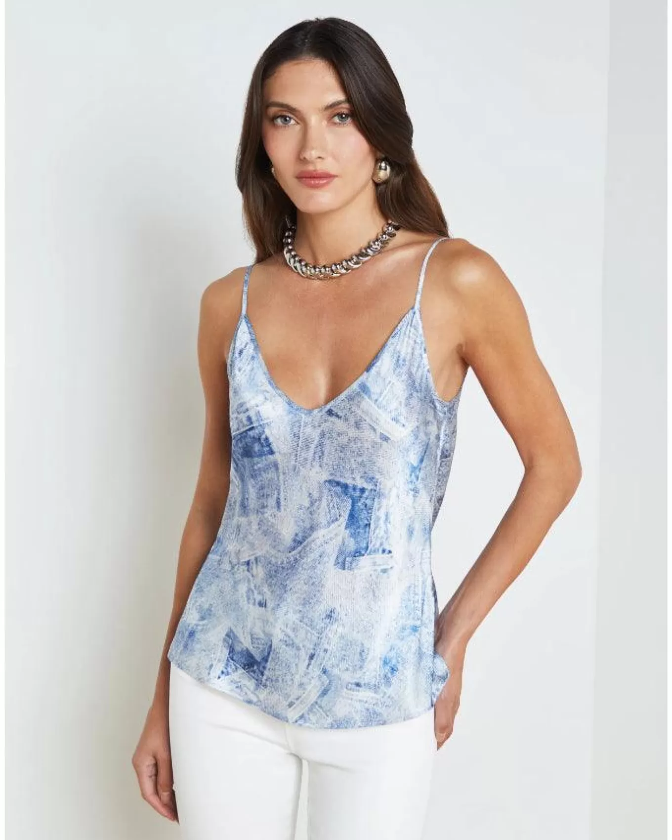 Lexi Denim Pring Camisole<L'Agence Online