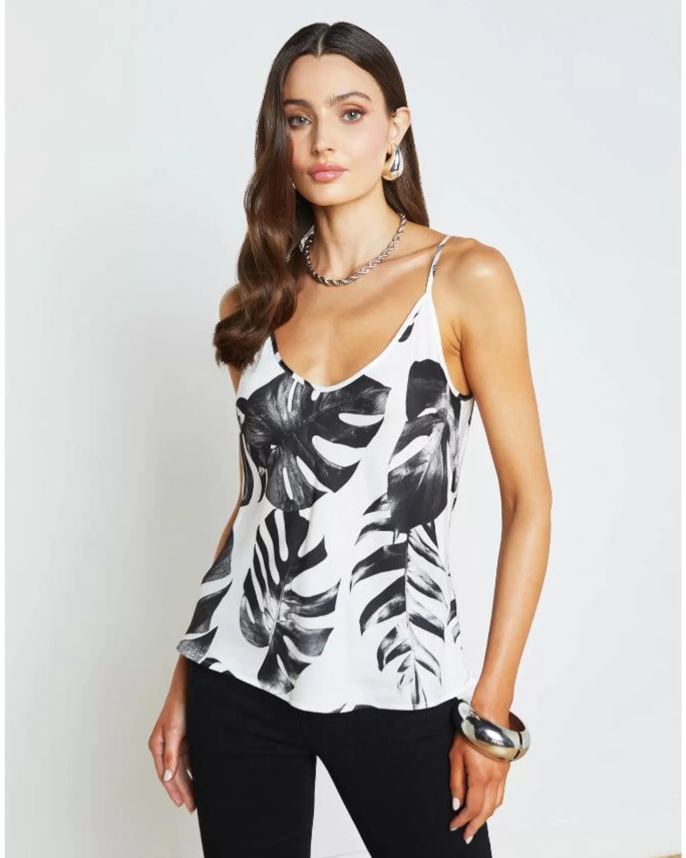 Lexi Palm Leaves Camisole<L'Agence Cheap