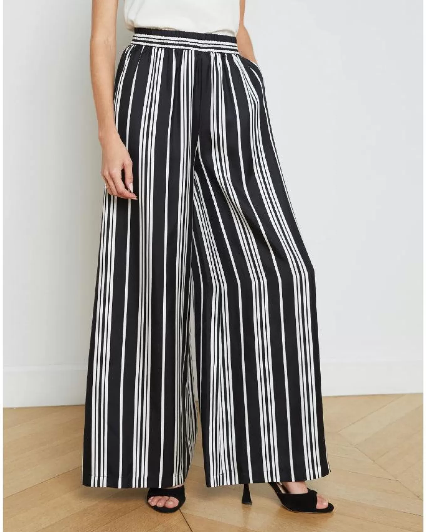 Lillian Wide Leg Stripe Pant<L'Agence Shop