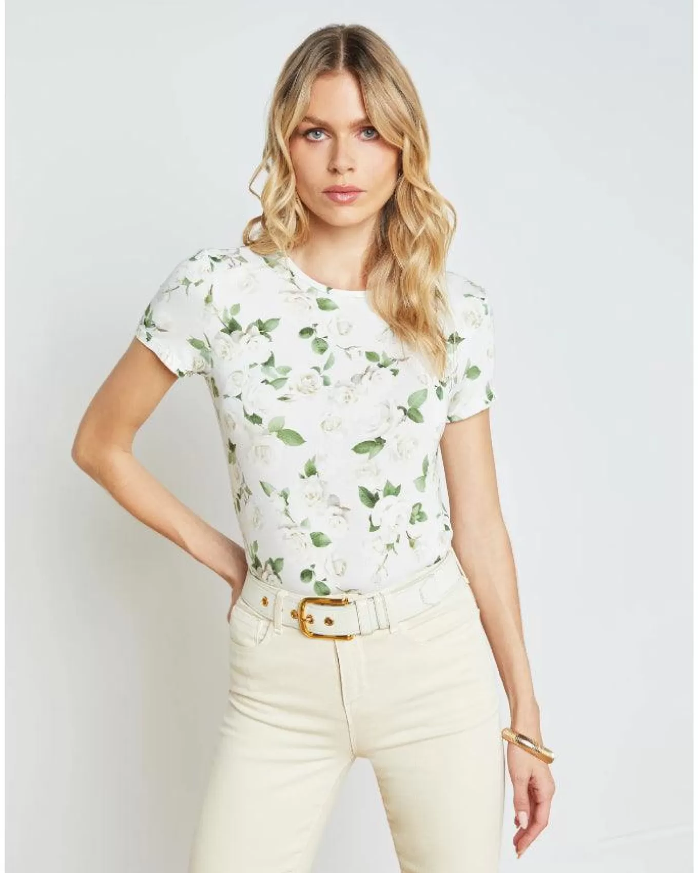 Resse Soft Floral Tee<L'Agence Flash Sale