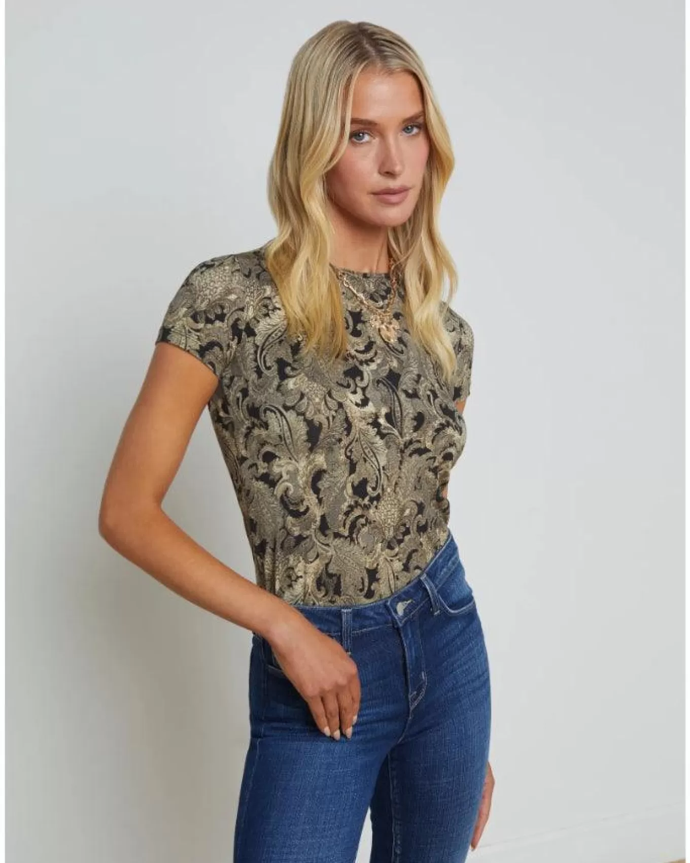 Ressi Bold Paisley Tee<L'Agence Outlet