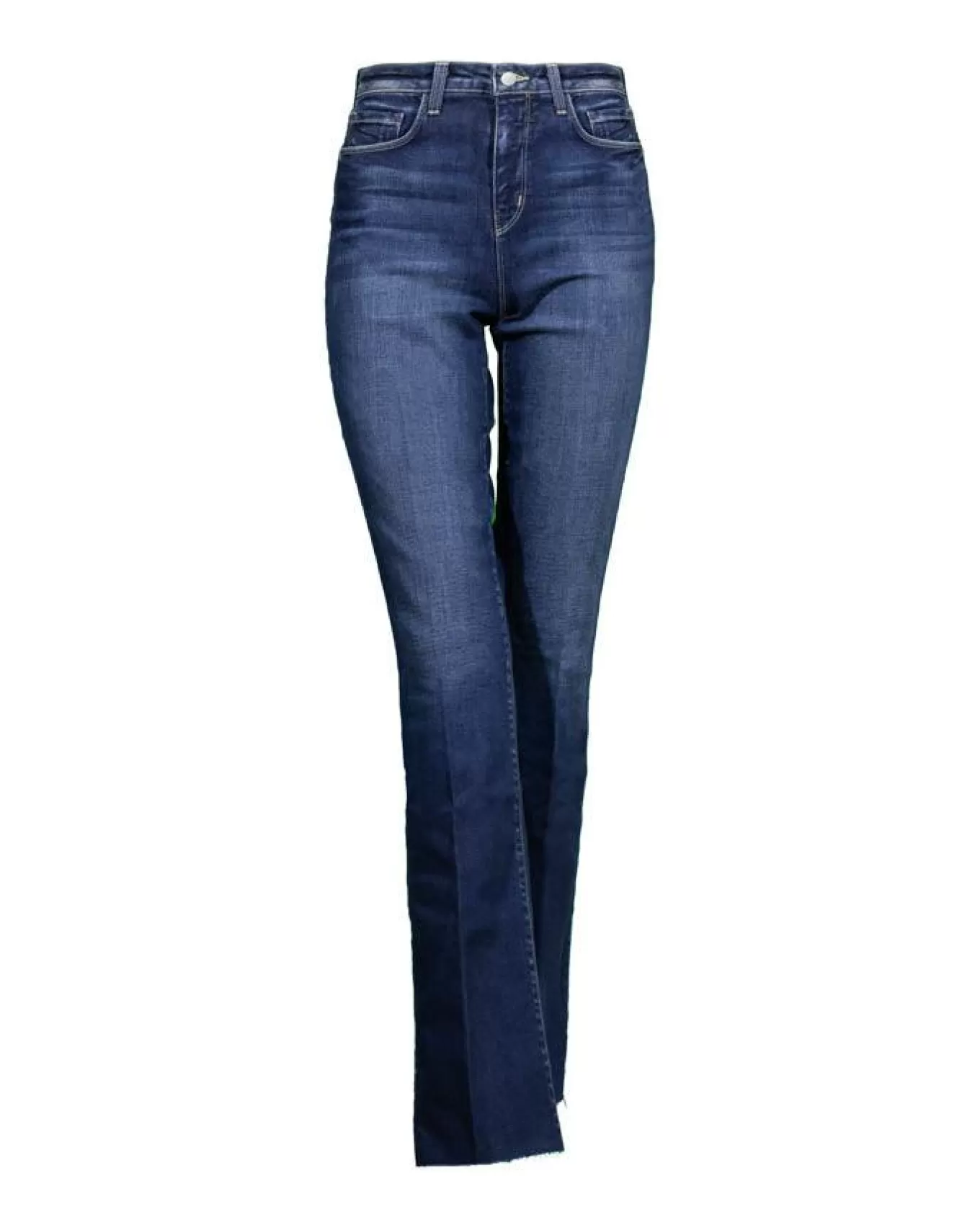 Ruth Straight Leg Raw Hem Jeans<L'Agence Online