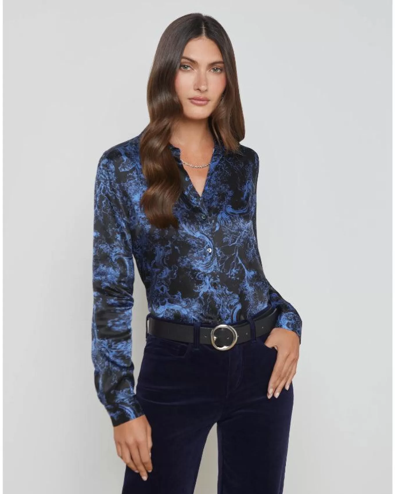 Tyler Rococo Toile Blouse<L'Agence Best Sale