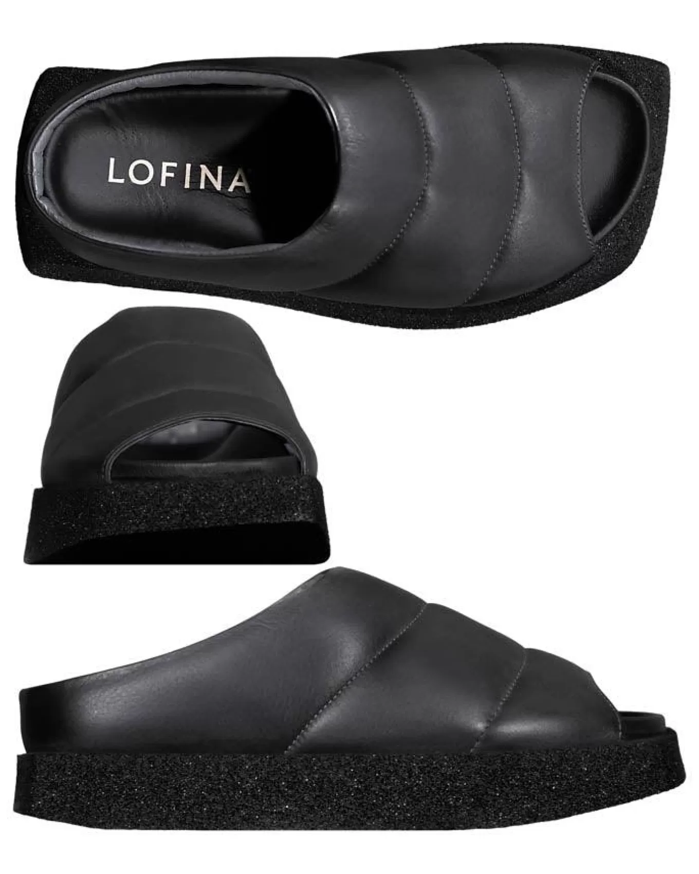 Angular Toe Quilted Sandal<Lofina Fashion