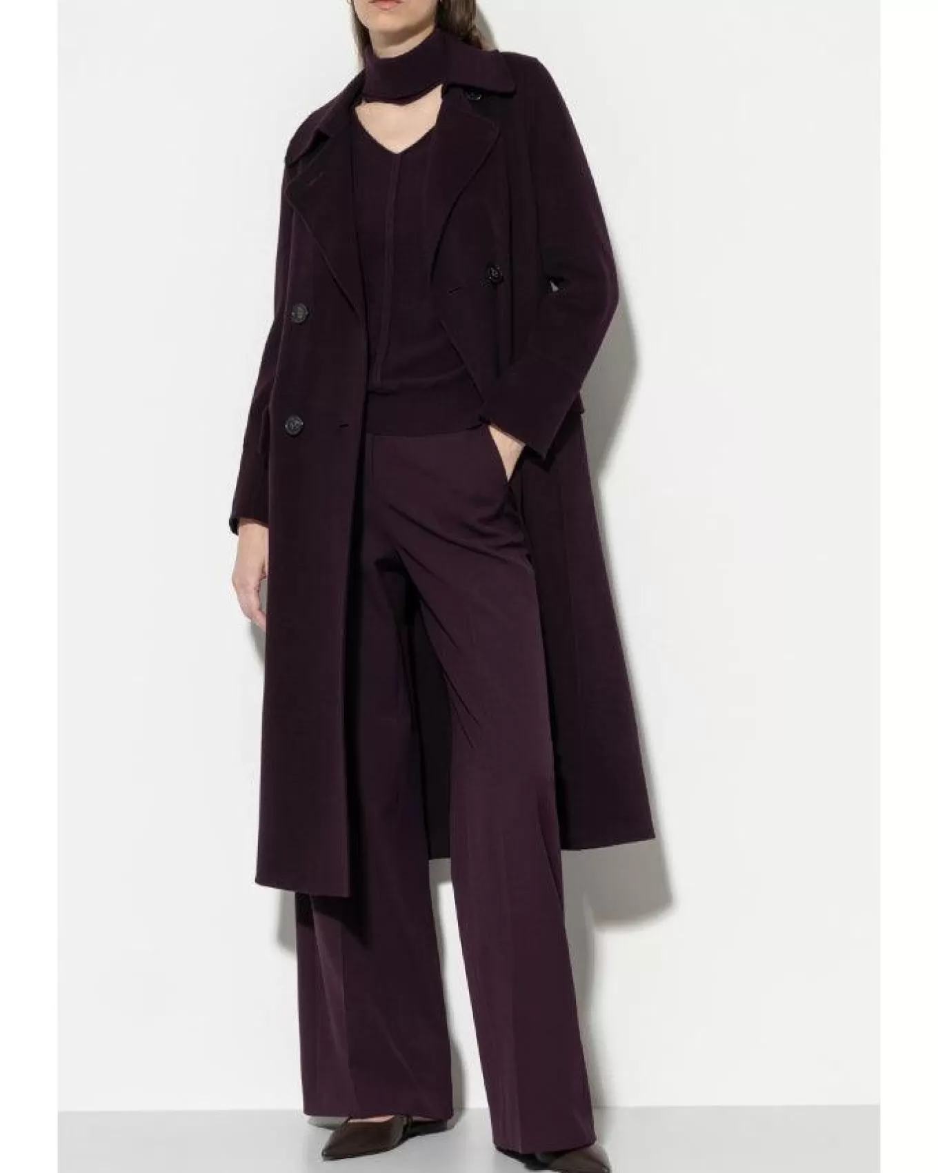 Double Face Wool Trench Coat<Luisa Cerano Best Sale