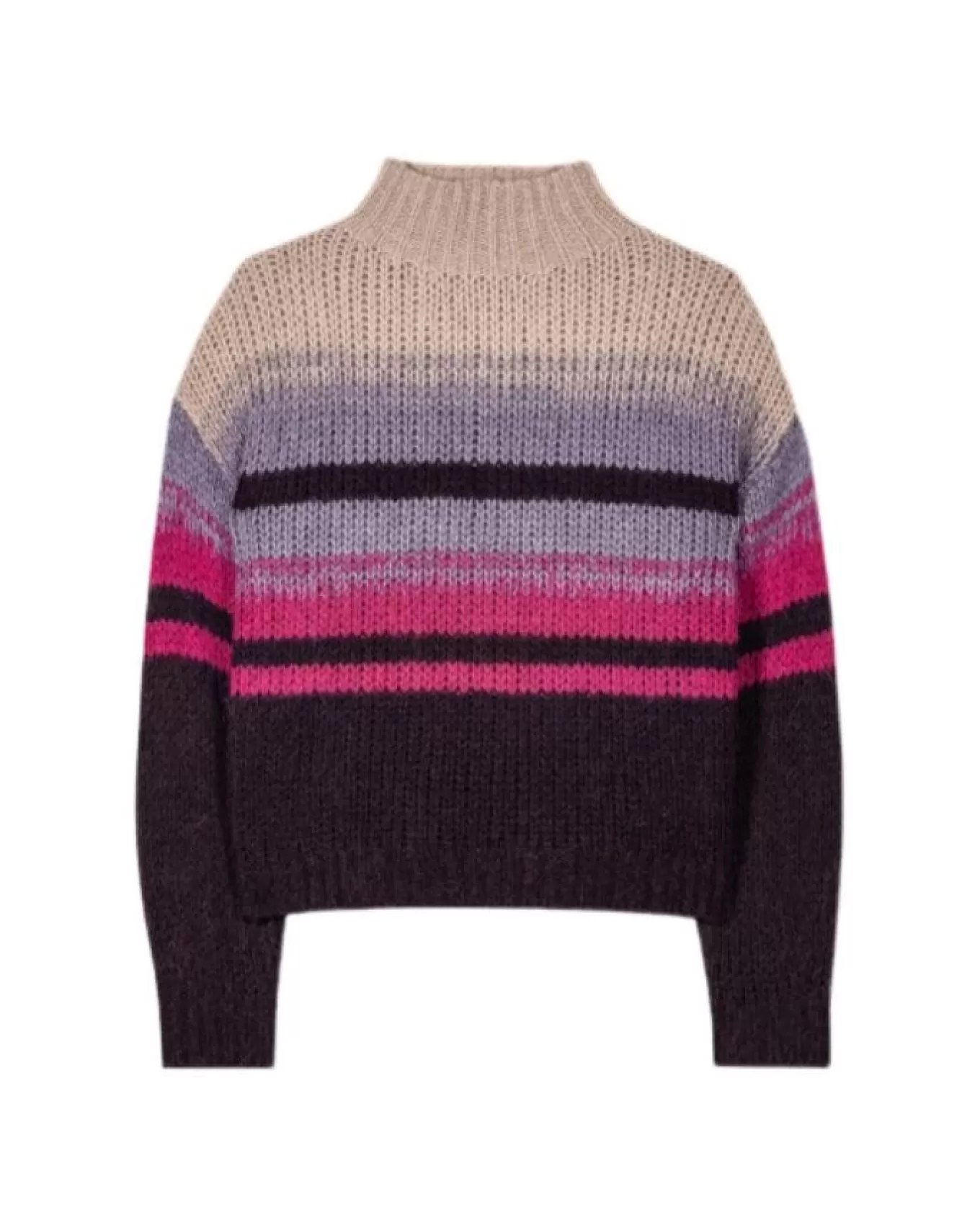 Fancy Stripe Alpaca Sweater<Luisa Cerano Clearance