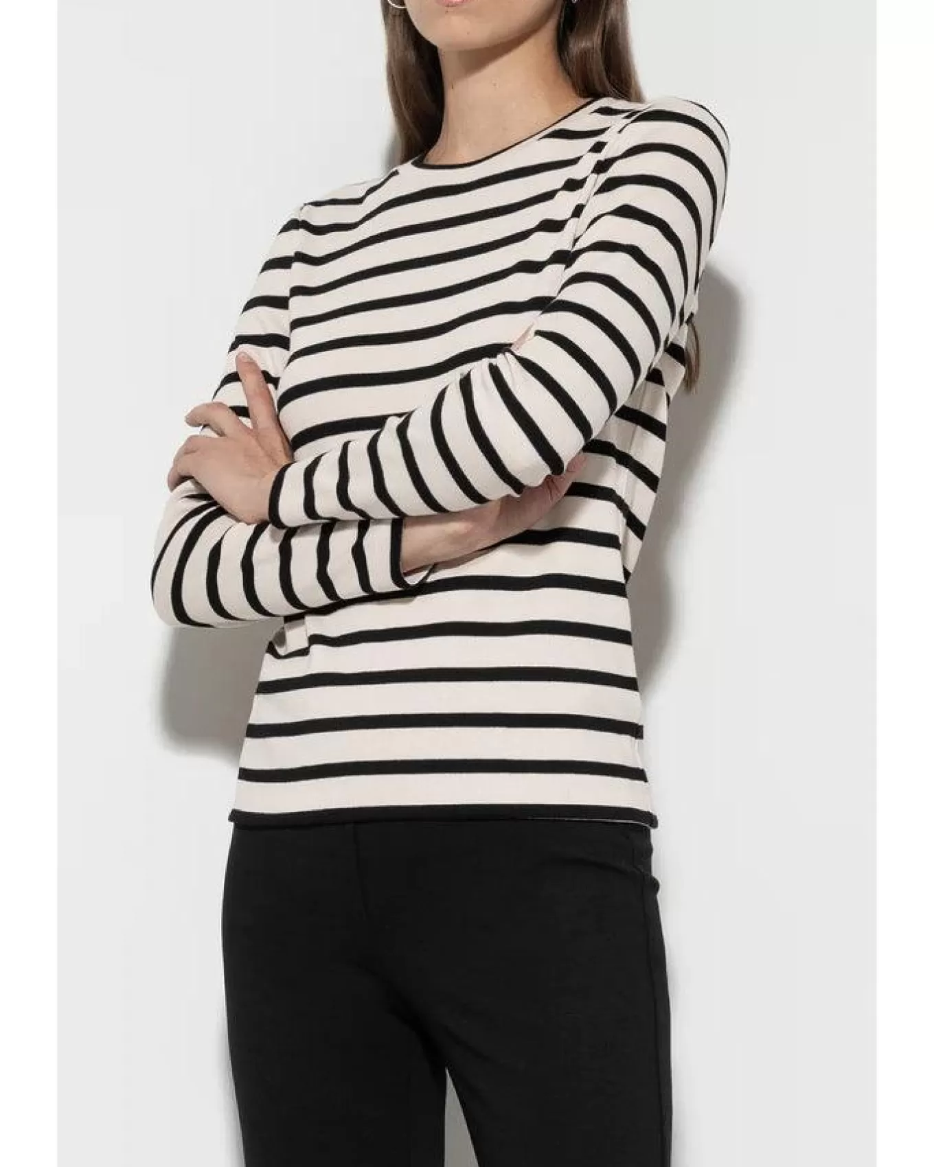 Heavy Cotton Striped Tee<Luisa Cerano Discount